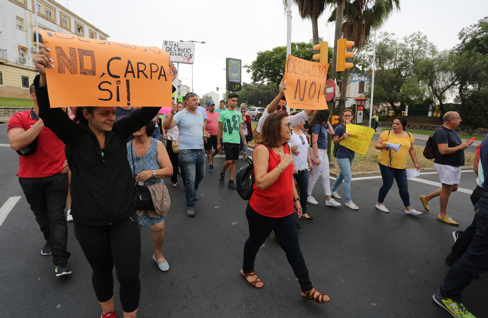 Más imágenes de la protesta de los minoristas del mercado de San Sebastián