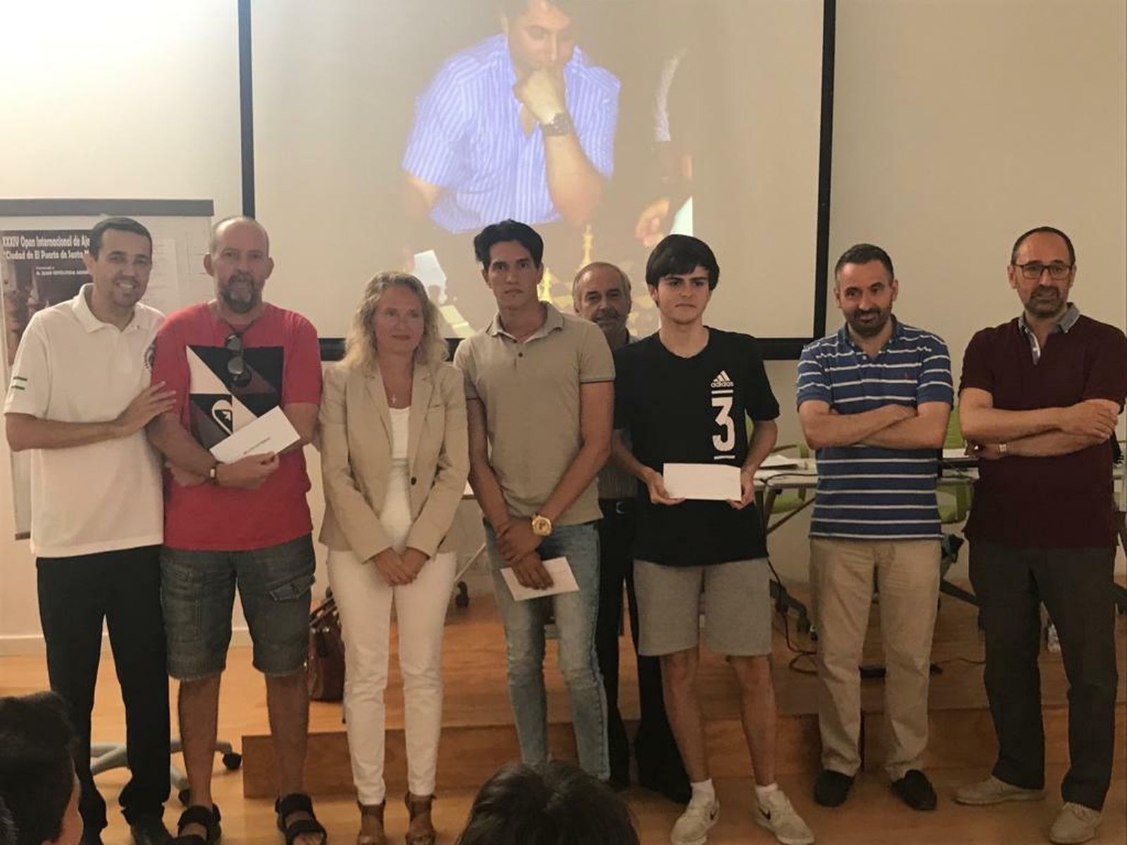 Una imagen de la clausura del XXXIV Open de Ajedrez 'Ciudad de El Puerto?.