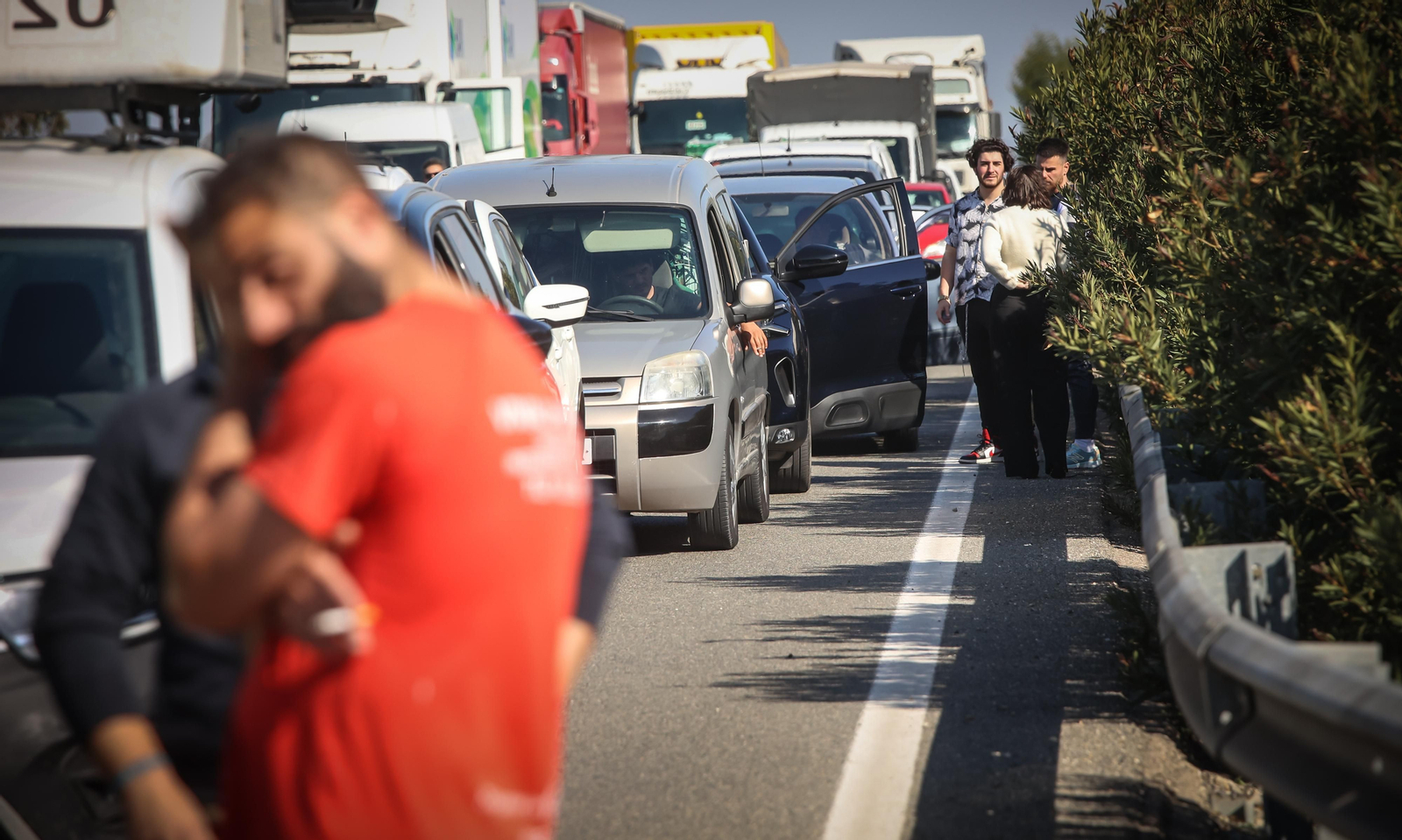 Jerez colapsado por la protesta de agricultores vy ganaderoa