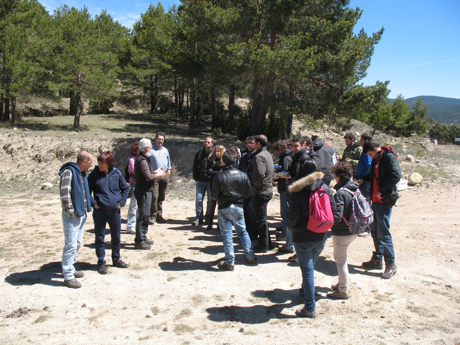 Salida al campo de los alumnos de la Universidad de Huelva.