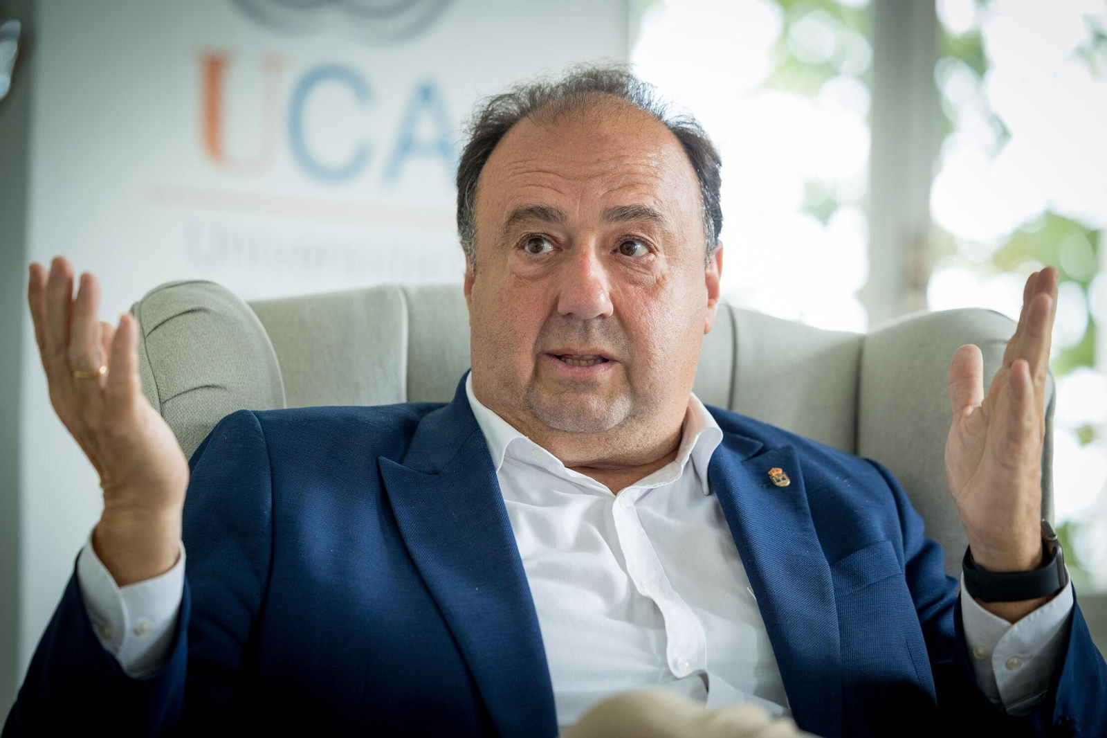 El rector, Casimiro Mantell, en una reciente entrevista.