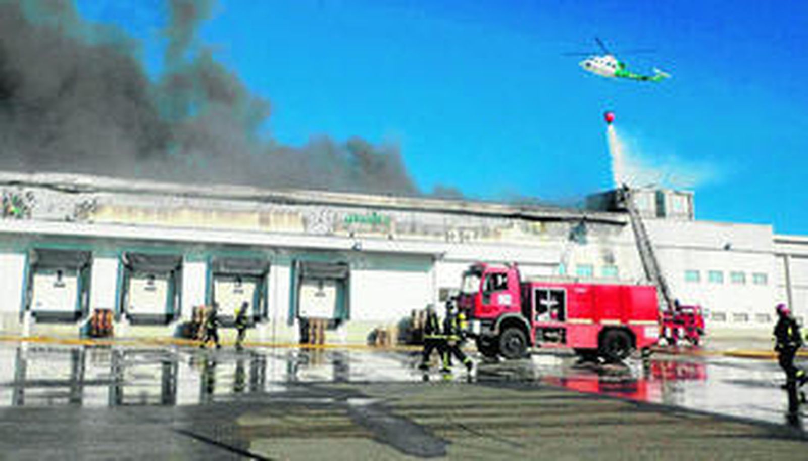 Los bomberos actúan en Guadex, el pasado mes de febrero.