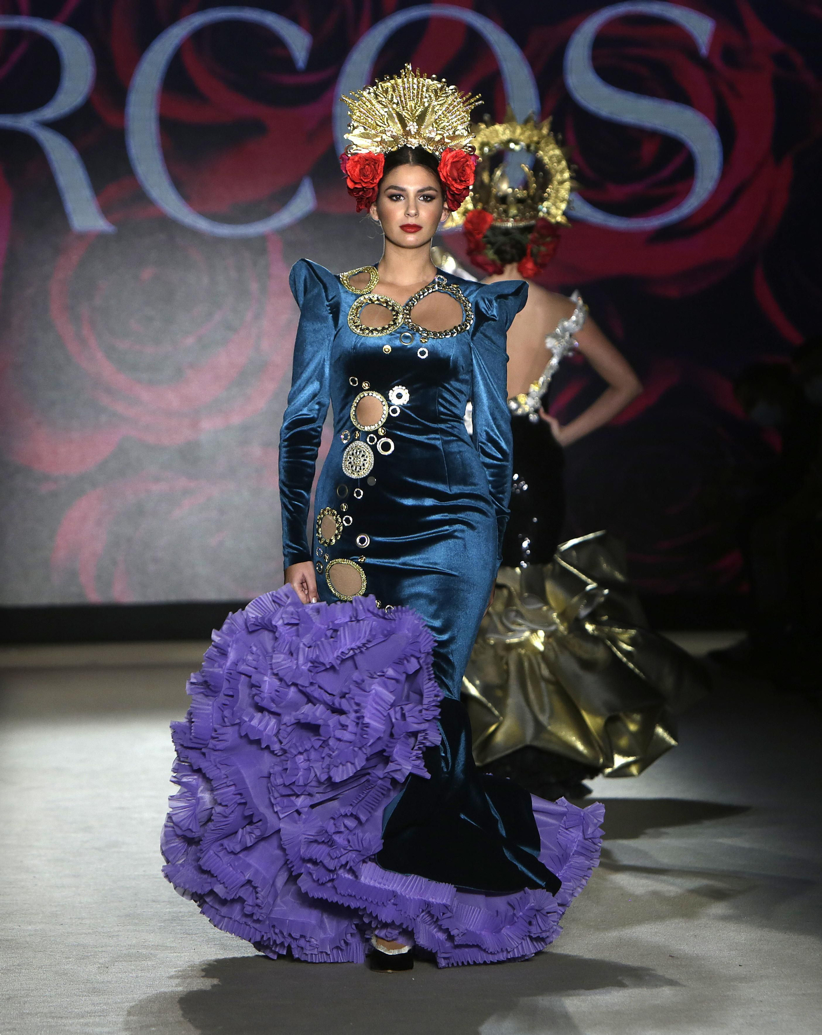 Uno de los diseños que Antonio Arcos ha llevado a We Love Flamenco 2022.