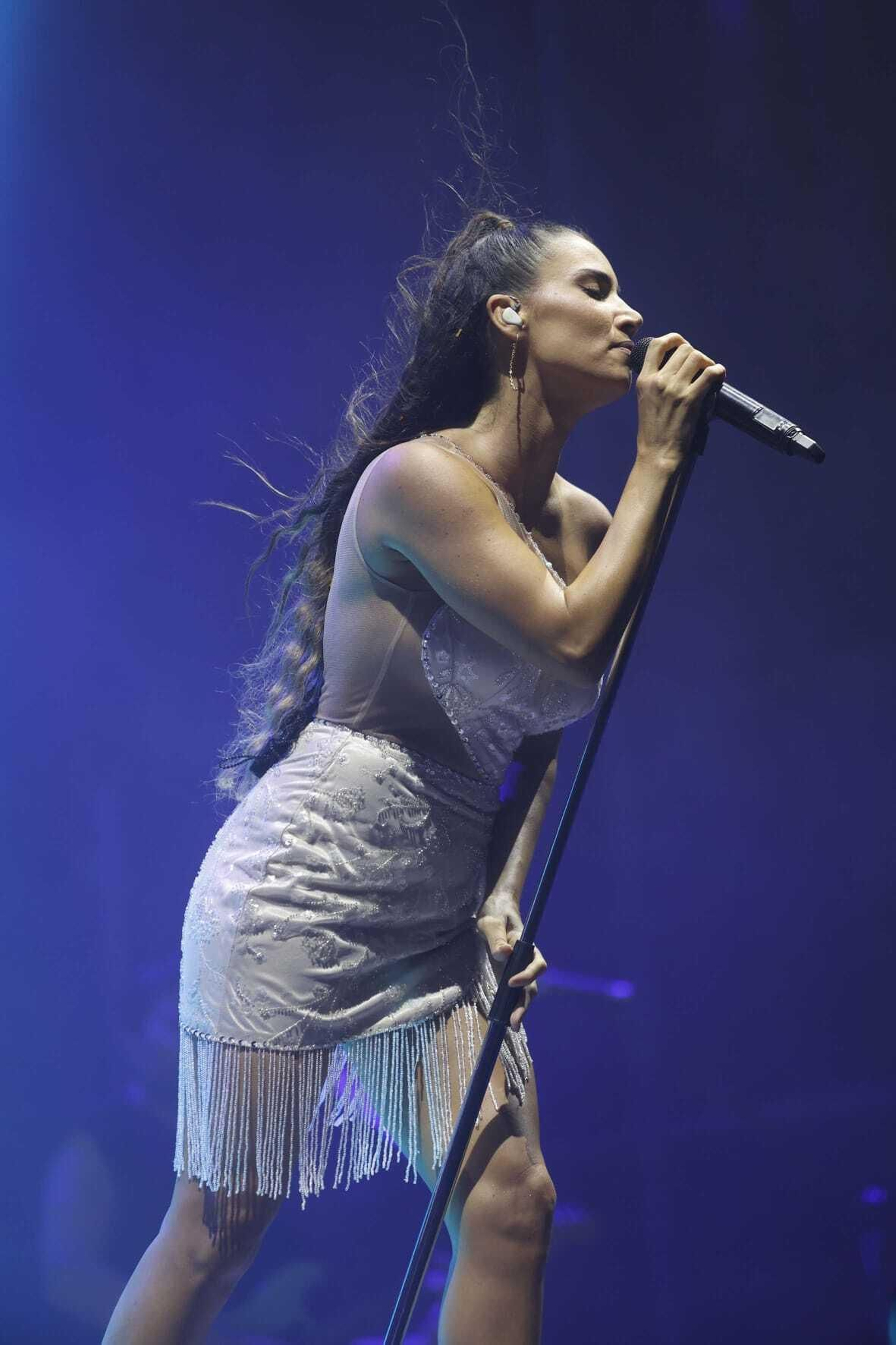 India Martínez durante su actuación en el Cabaret Festival de Algeciras.