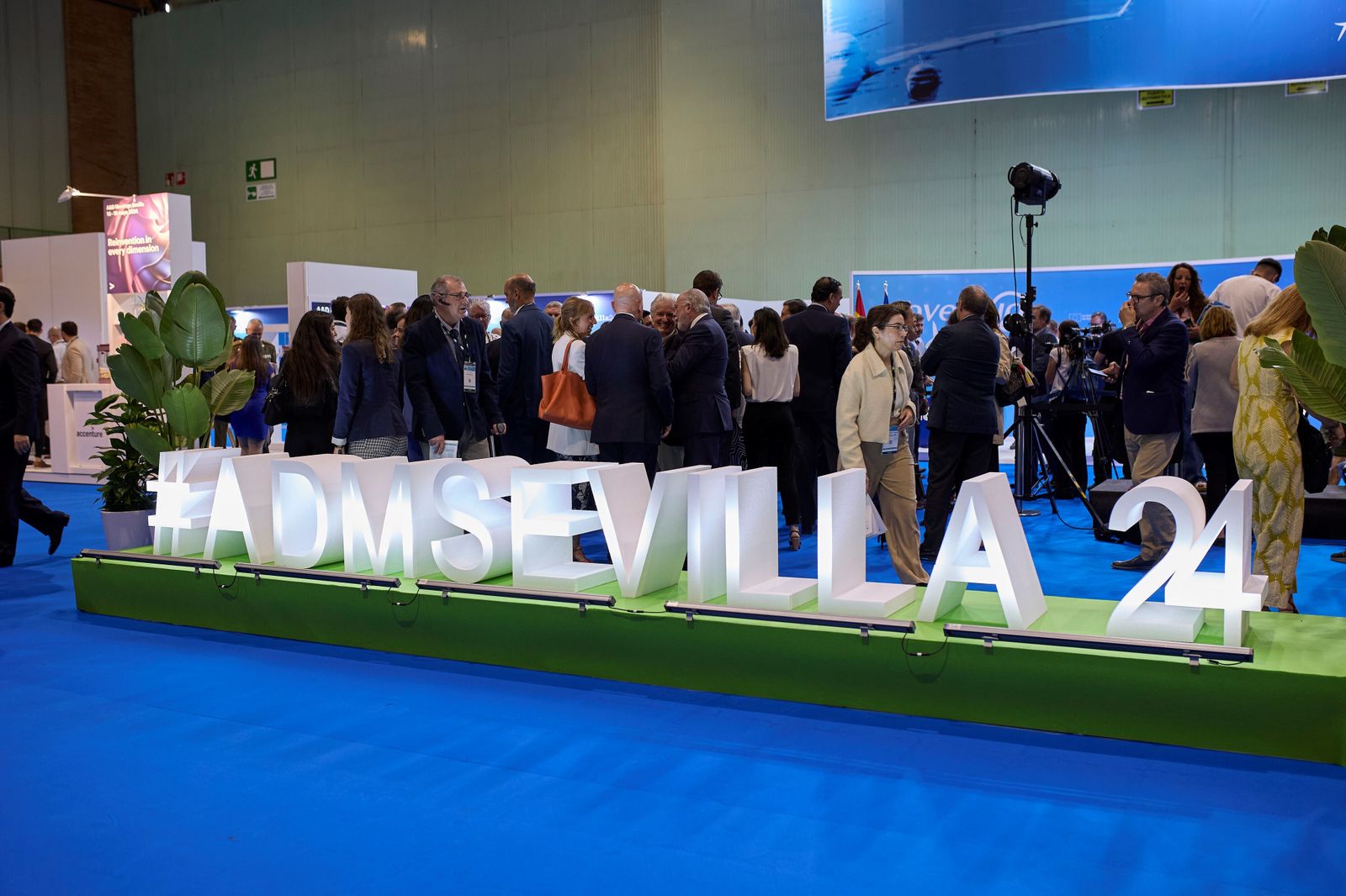 Uno de los stands del congreso Aerospace & Defense Meetings - ADM Sevilla 2024.