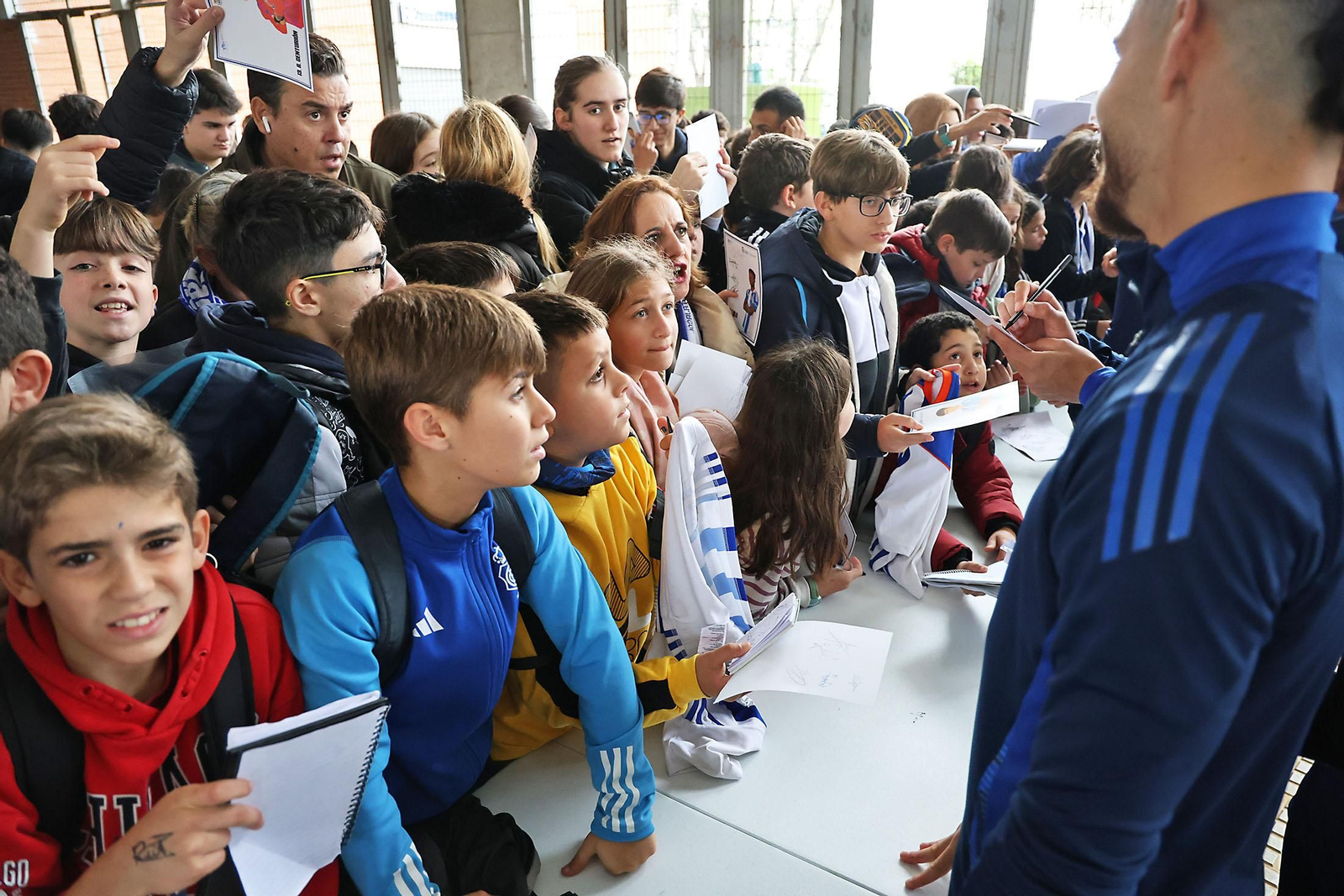 Imágenes de los mas pequeños en el entrenamiento del Recreativo de Huelva