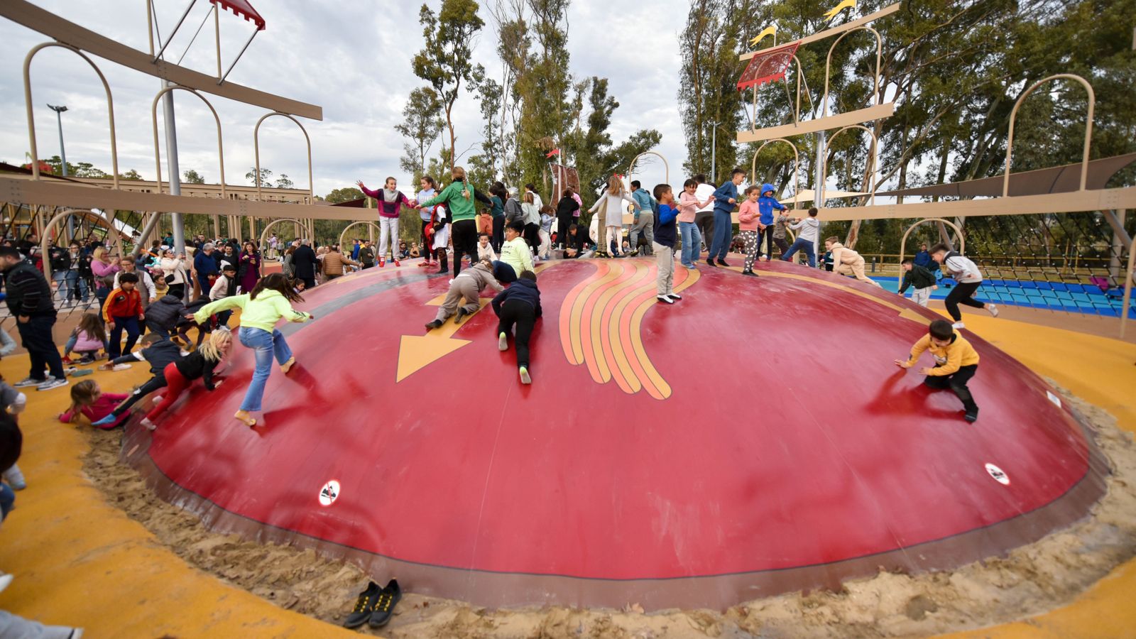 La inauguración del parque Barbésula en Guadiaro, en imágenes