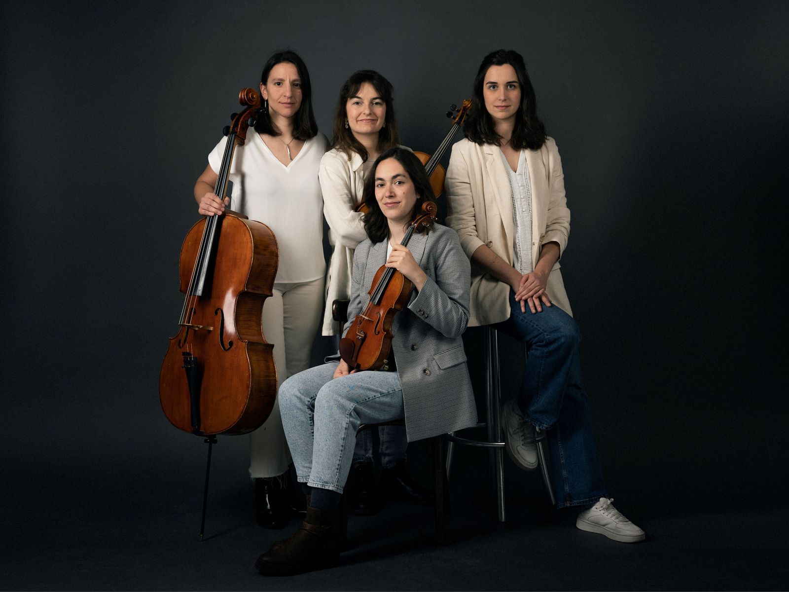 Las integrantes del Cuarteto Ascot, que actuará mañana en el Teatro del Títere de Cádiz.