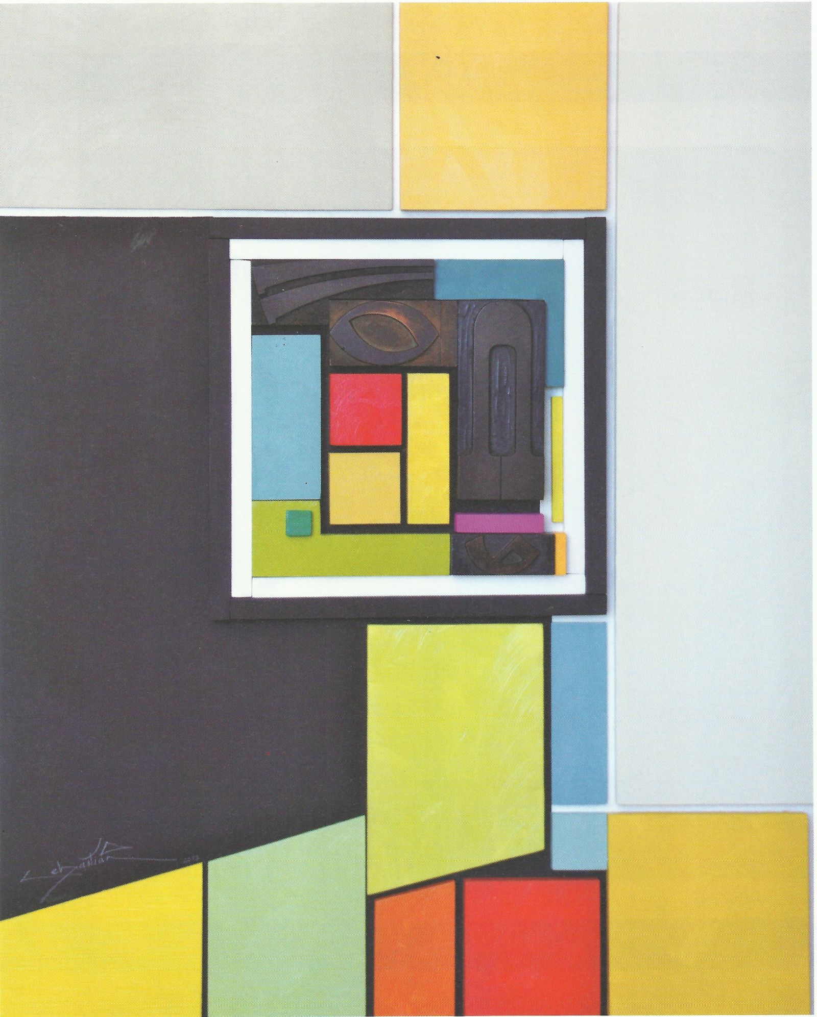 Detalle de 'A Picasso creador del Cubismo en su Centenario'.