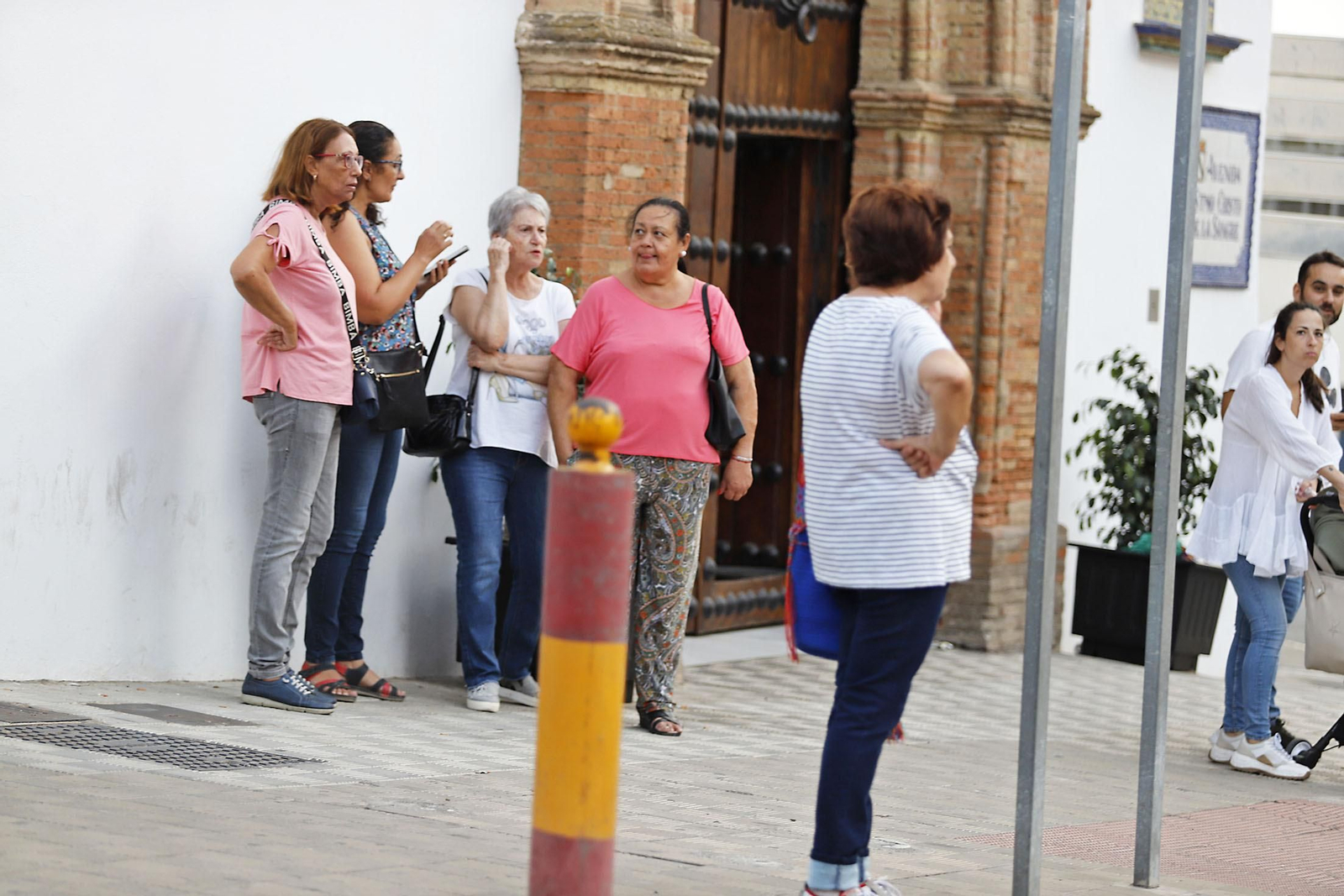 Imágenes del lugar del atropello múltiple en Gibraleón que provoco un fallecido y varios heridos en diferentes terrazas