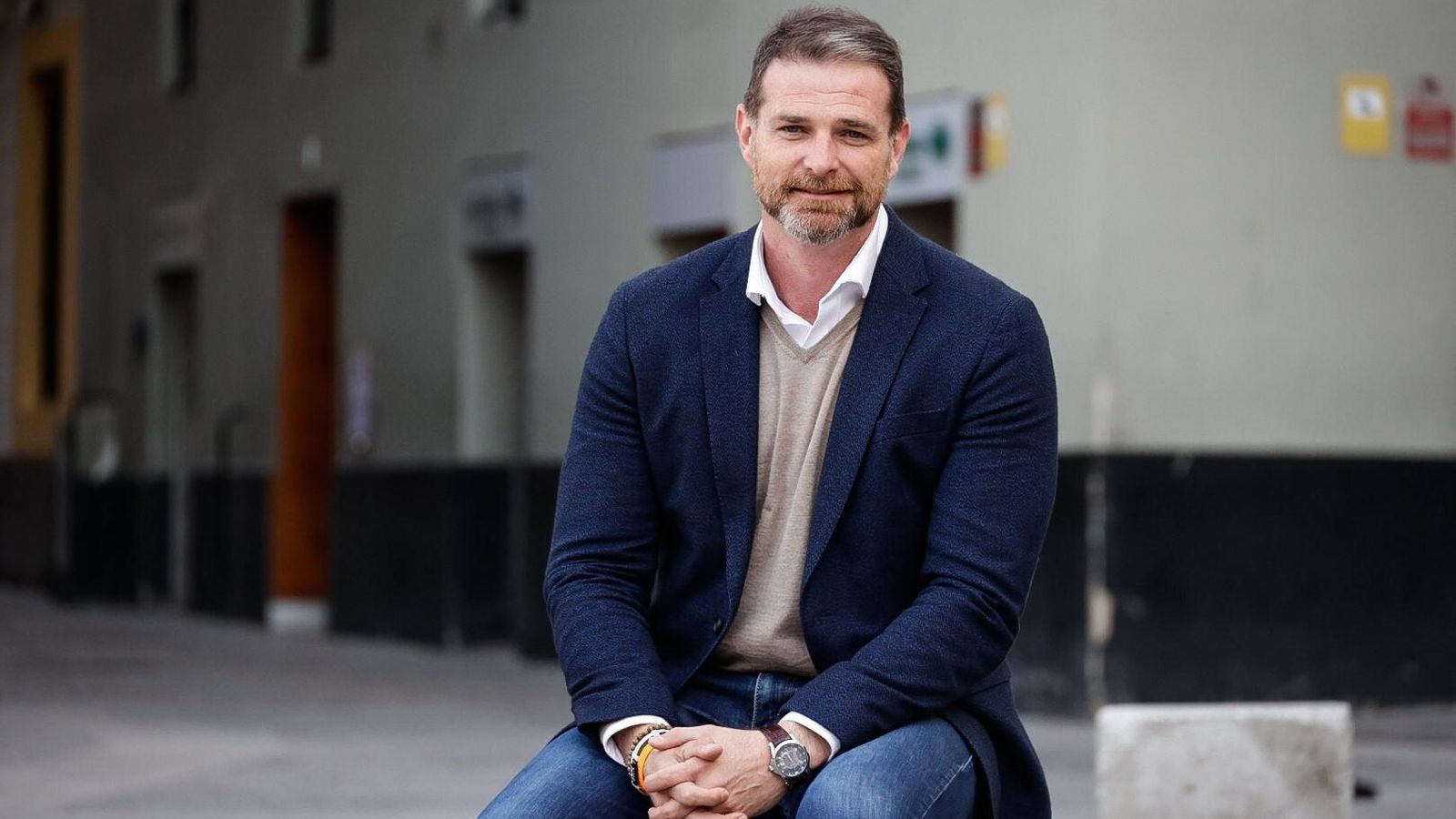 Juan De Dios Sánchez, en la plaza de San Juan de Dios.