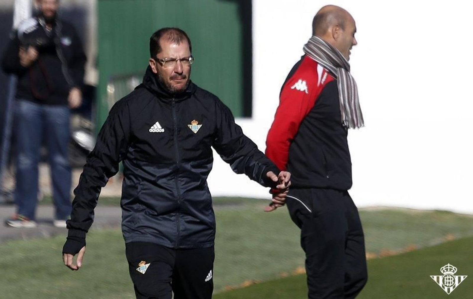 José Juan Romero, técnico del Betis Deportivo, en un partido del filial.
