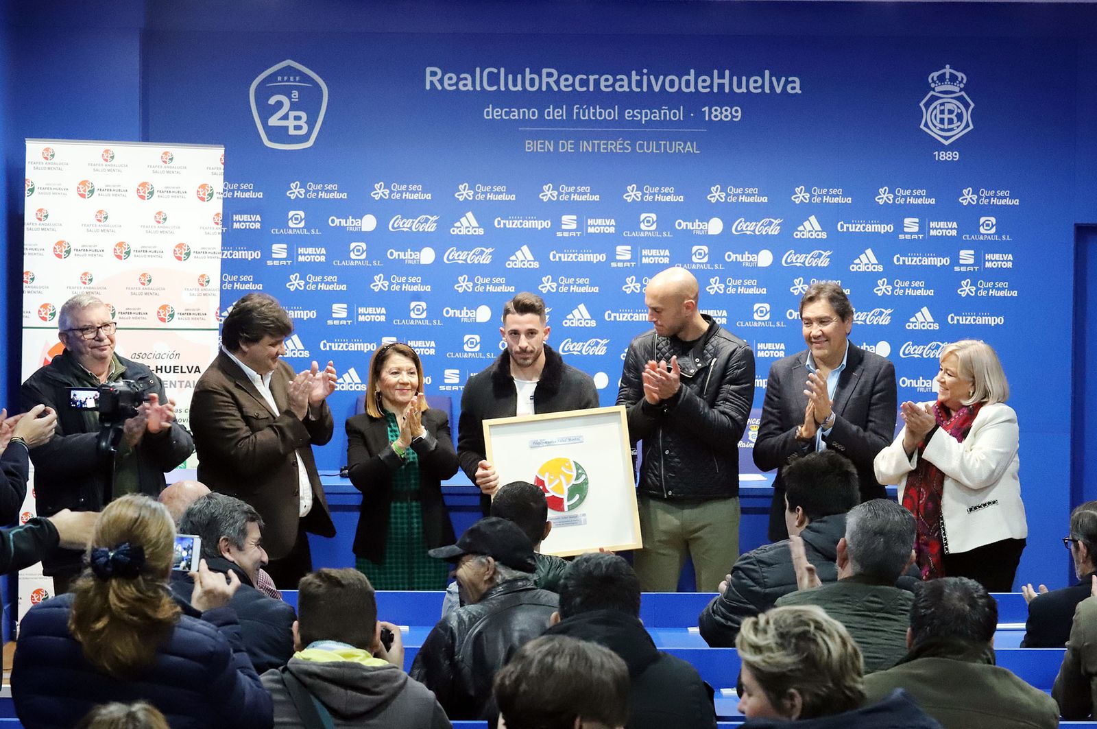 Imágenes del nombramiento del Recreativo de Huelva como embajador de Feafes