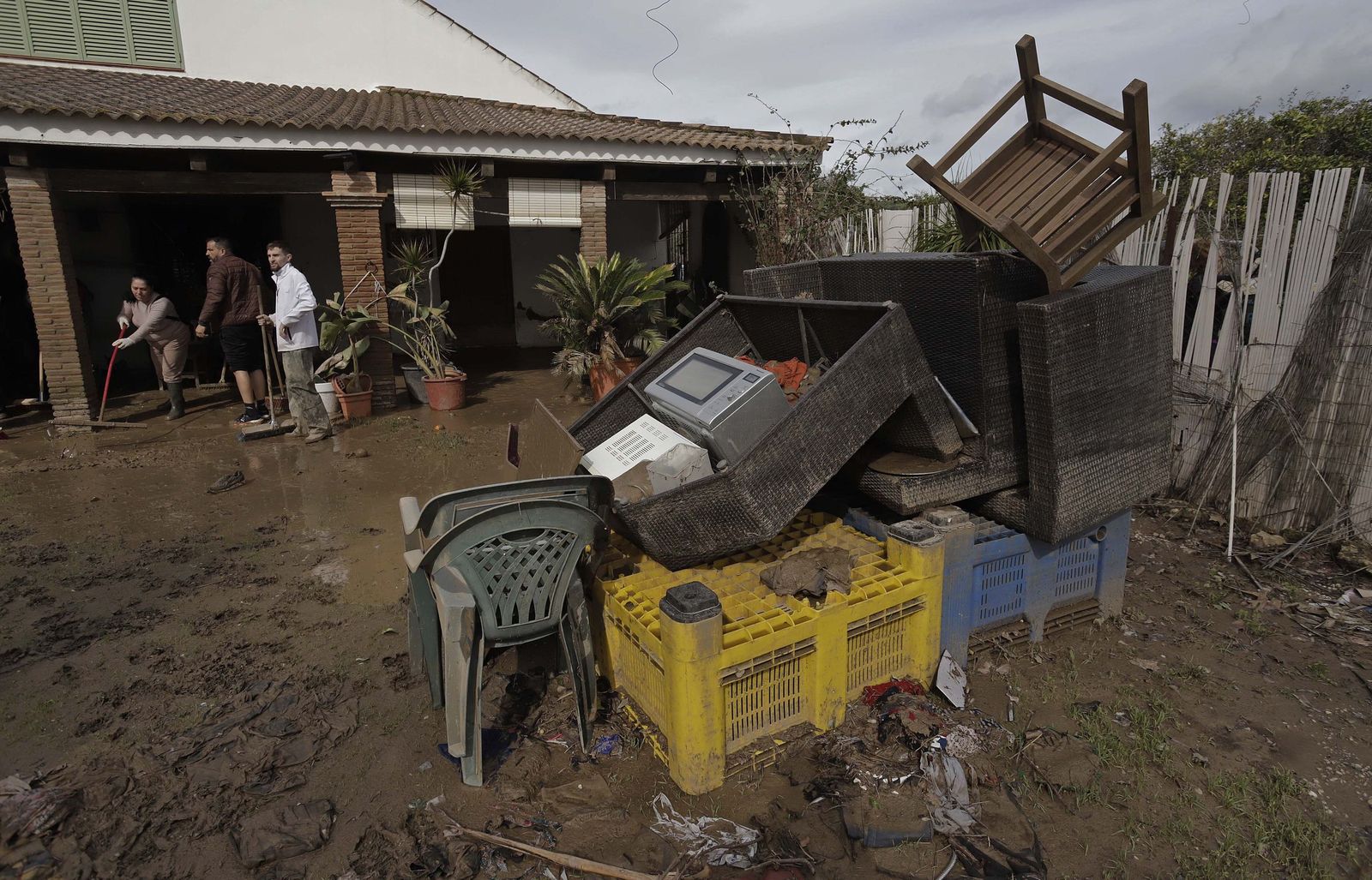 San Martín del Tesorillo después de la borrasca Marta, en imágenes