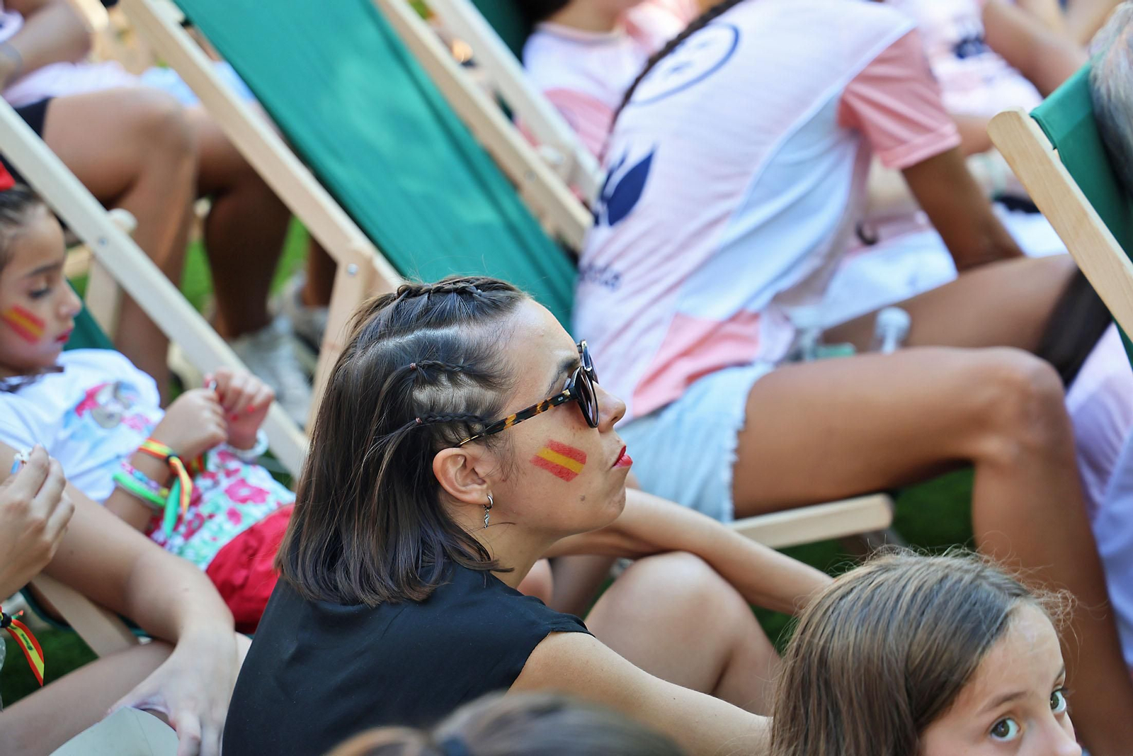 Imágenes de la Fan zone en Huelva de la Final de la Eurocopa entre Inglaterra y España Imágenes de la Fan zone en Huelva de la Final de la Eurocopa entre Inglaterra y España