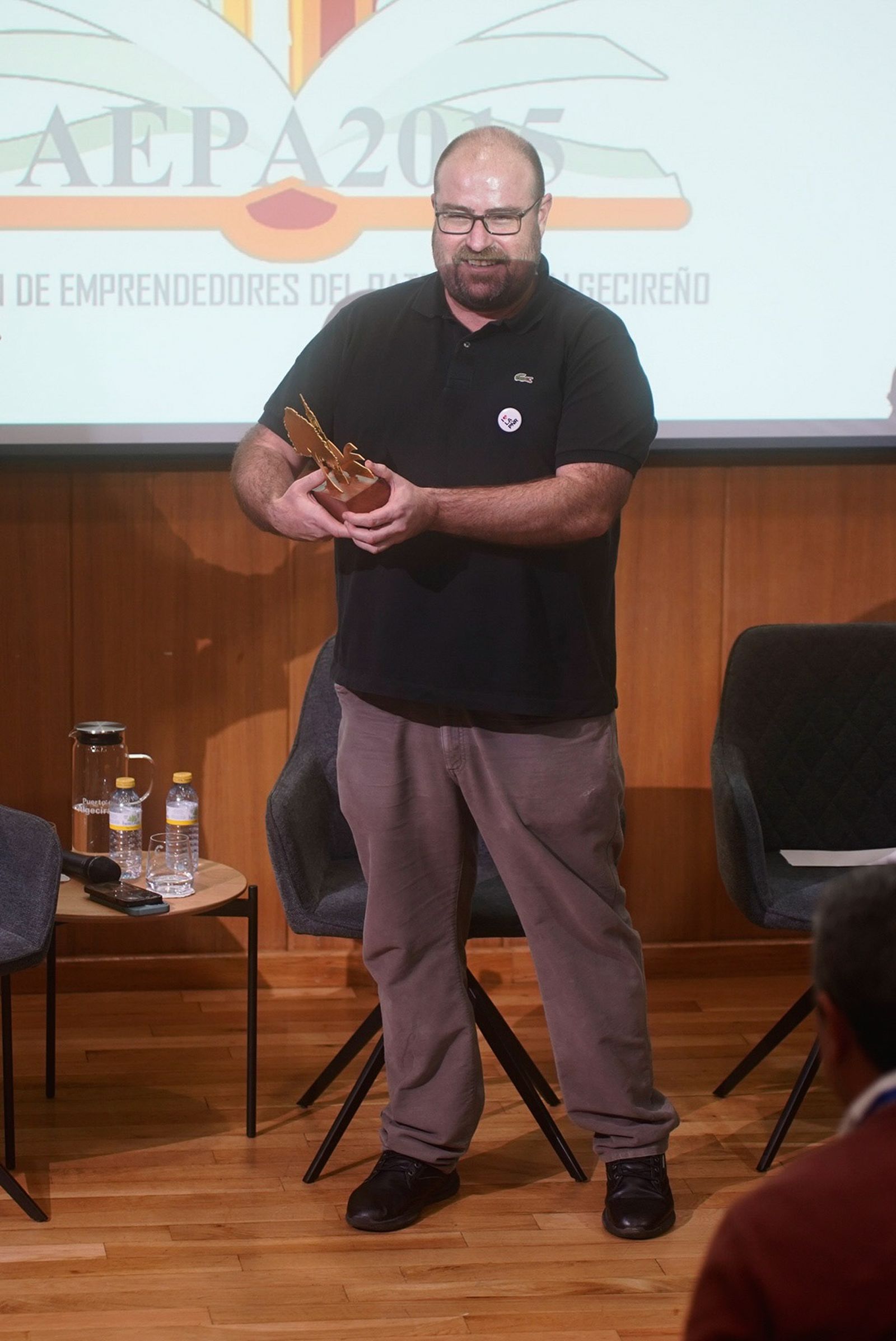 Fotos de la entrega del reconocimiento a Asier Unciti