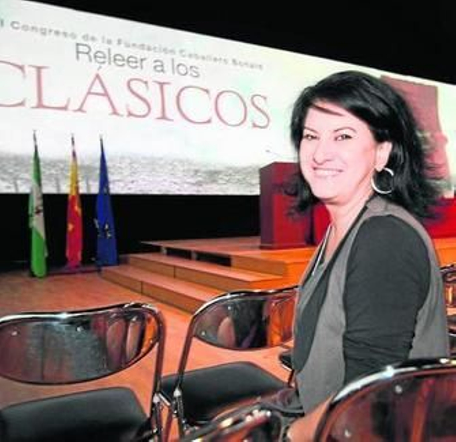 Aurora Luque ayer, en los museos de la Atalaya.