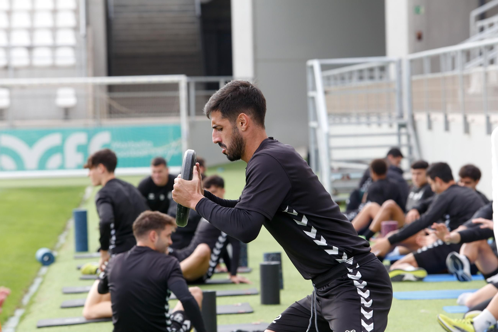 Las fotos del entrenamiento de la Balona previo al partido con el Villanovense