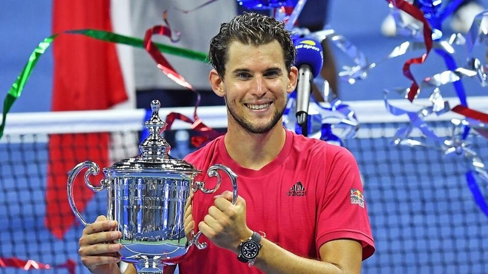 Dominic Thiem, tras ganar el US Open.