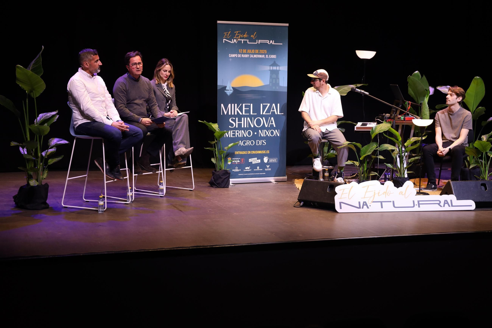 Francisco Góngora y Elena Gómez durante la presentación de ‘El Ejido al Natural’.