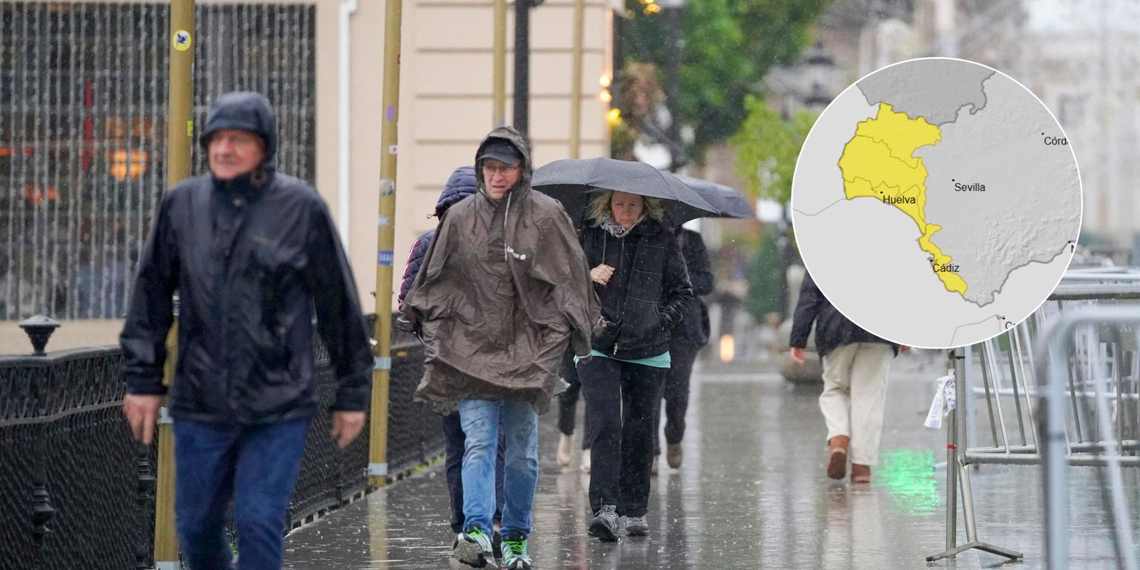 En Andalucía occidental pueden acumularse hasta 15 litros en una hora.
