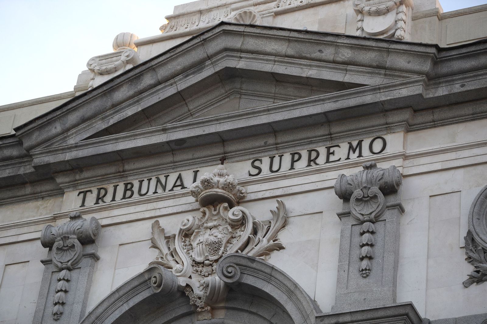 Imagen de archivo de la fachada del Tribunal Supremo.