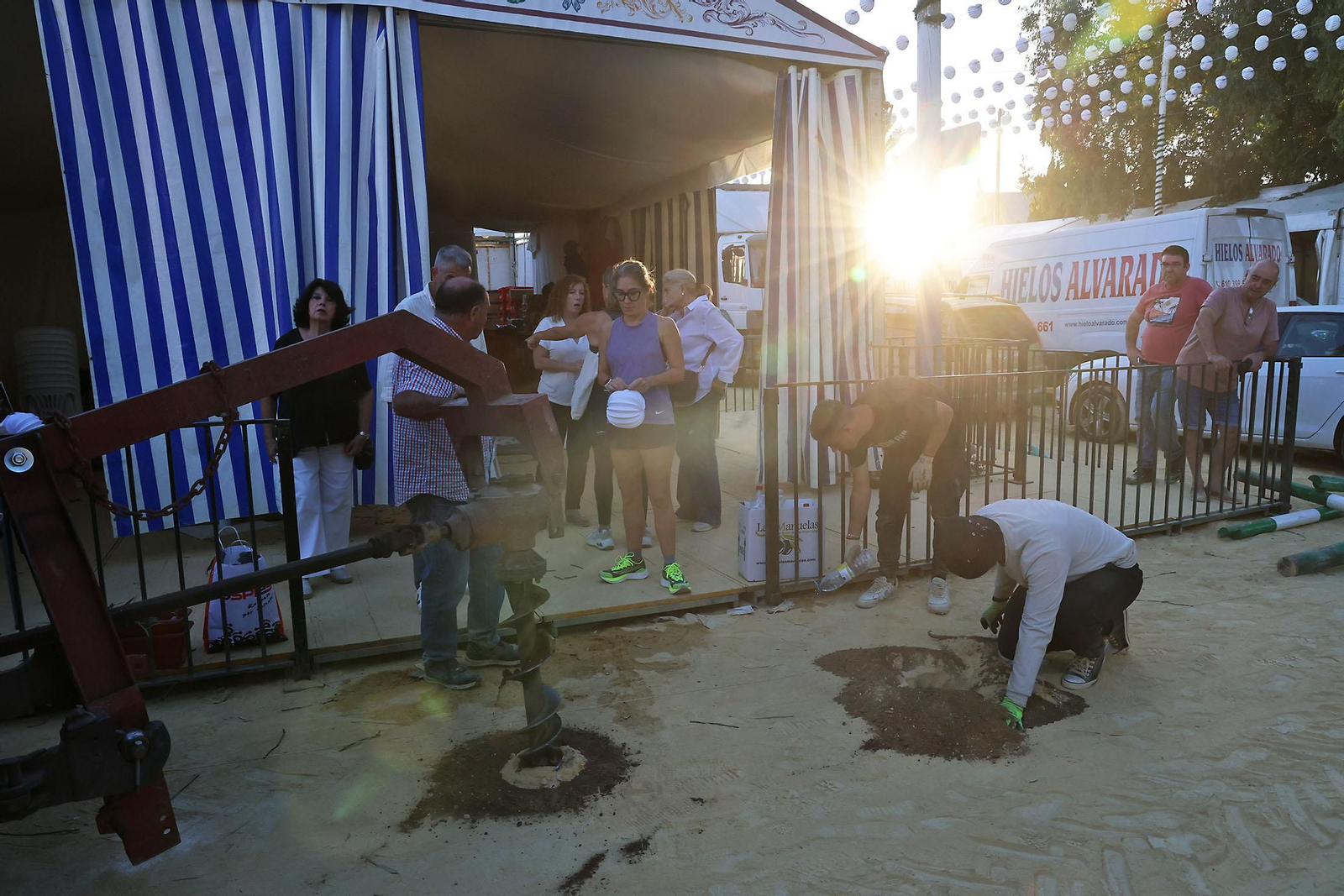 Imágenes de los últimos preparativos de la Feria de otoño y del caballo 2025