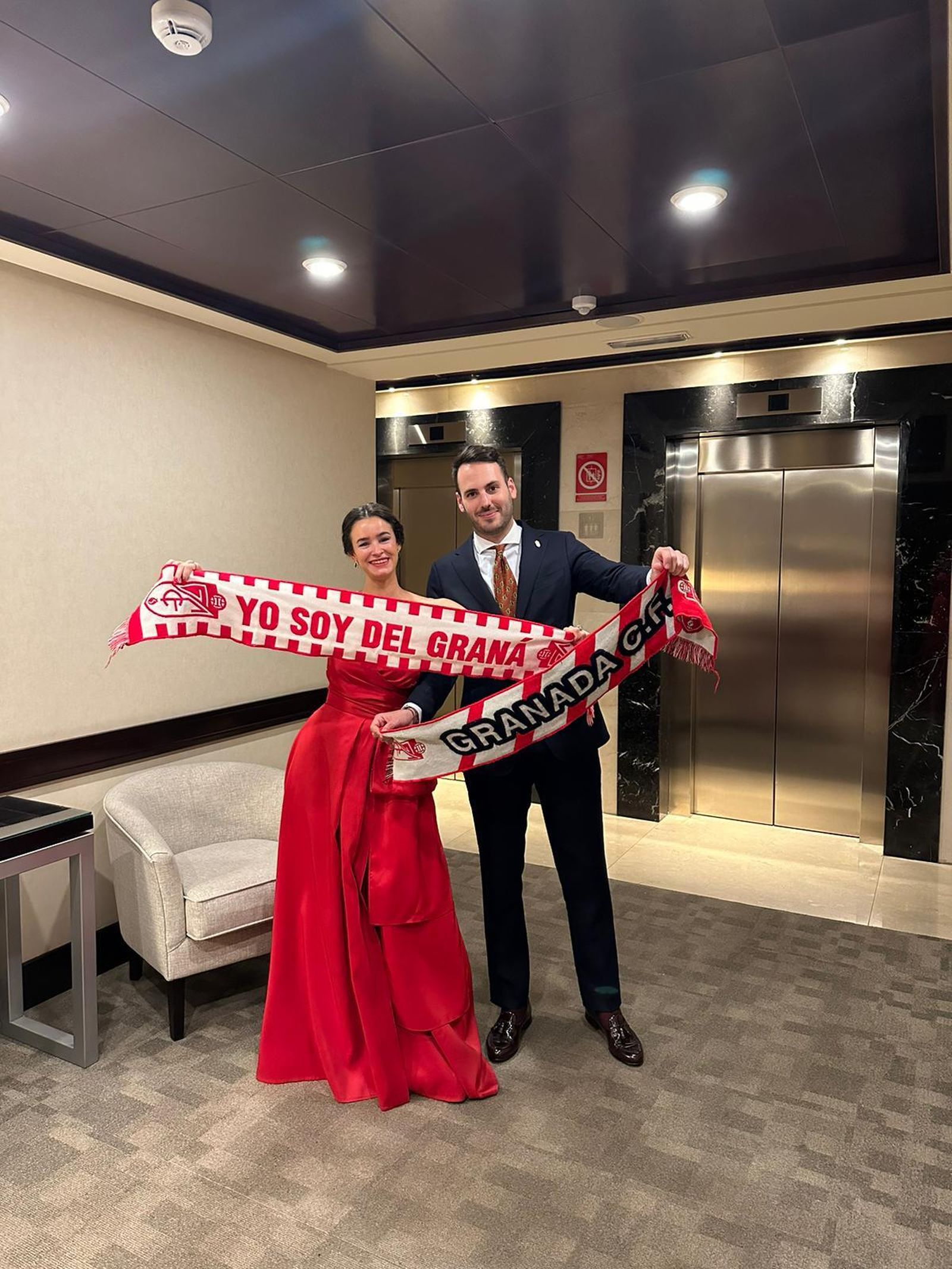 El Granada CF estuvo presente en la boda.