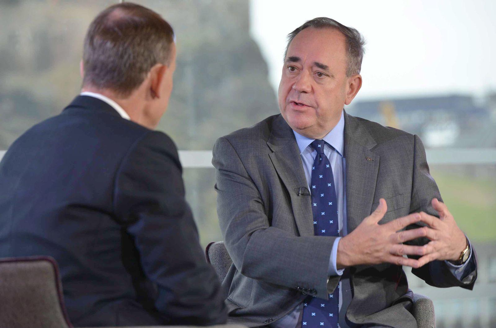 Alex Salmond en una entrevista a la BBC