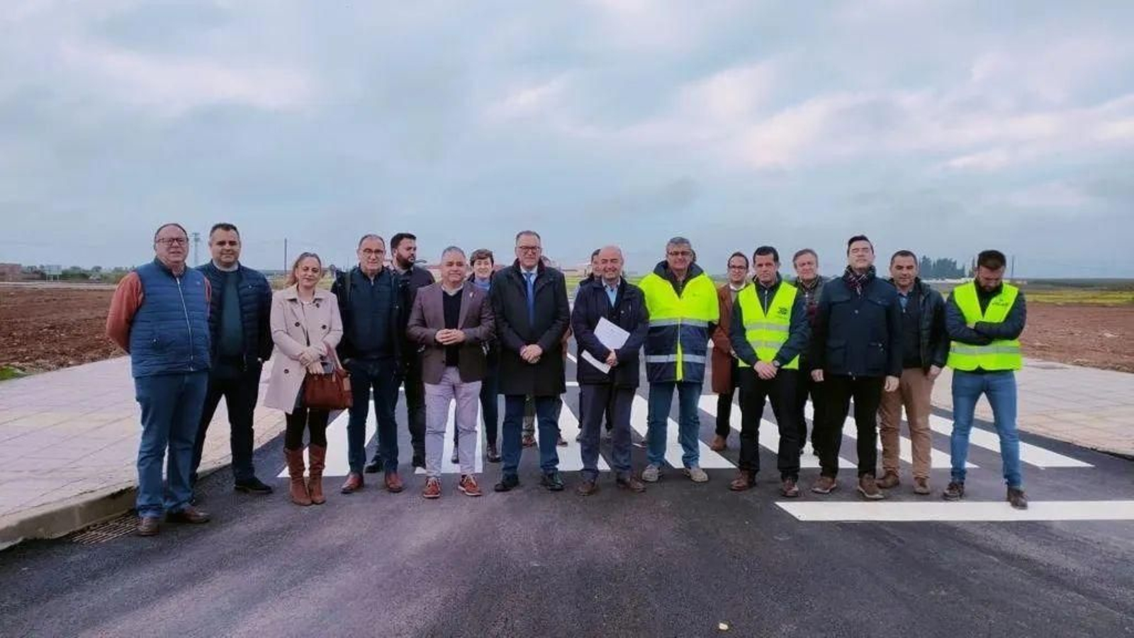 Recepción de las obras del polígono Los Fruteros en Fuente Palmera.