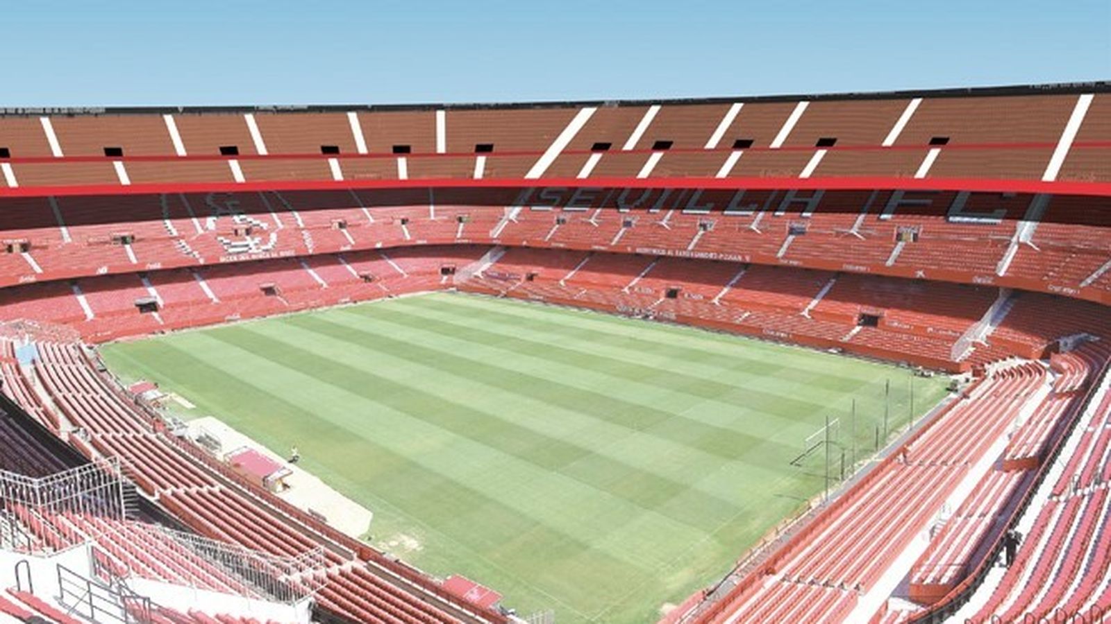 Recreación del estadio Sánchez-Pizjuán con el tercer anillo