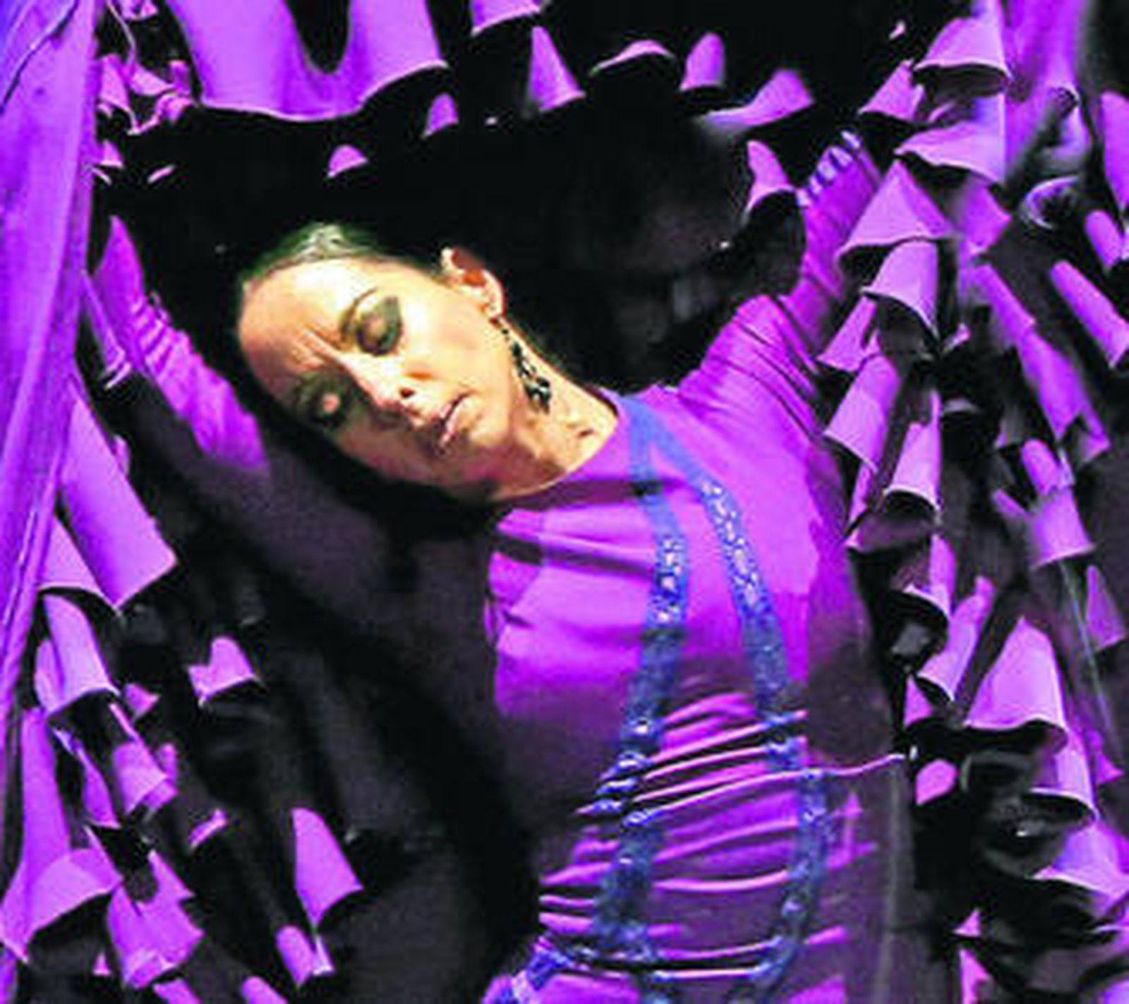 Belén Maya, durante su actuación en el pasado Festival con 'Los invitados'.