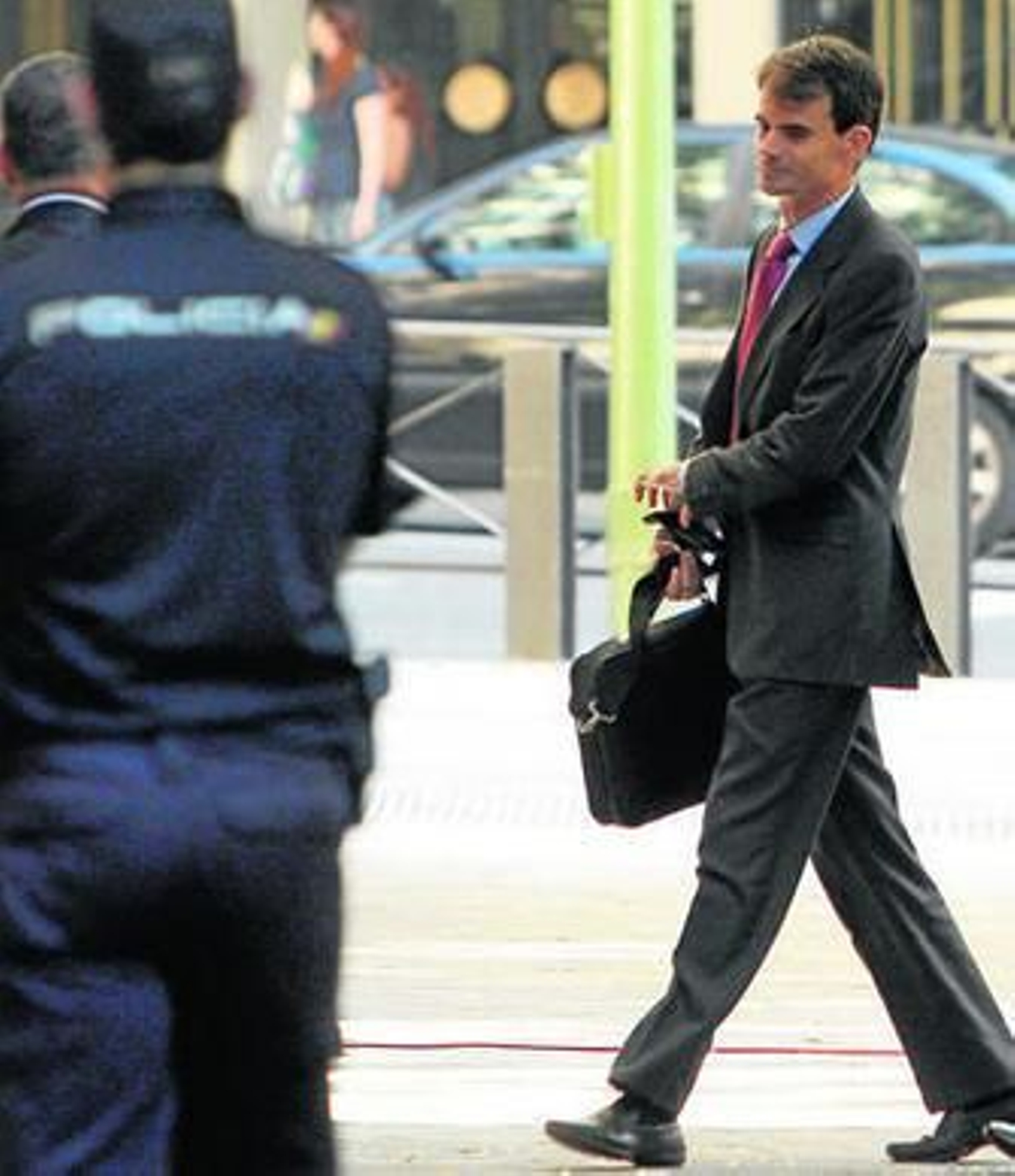 El juez Pablo Ruz, a su llegada ayer a la Audiencia Nacional.