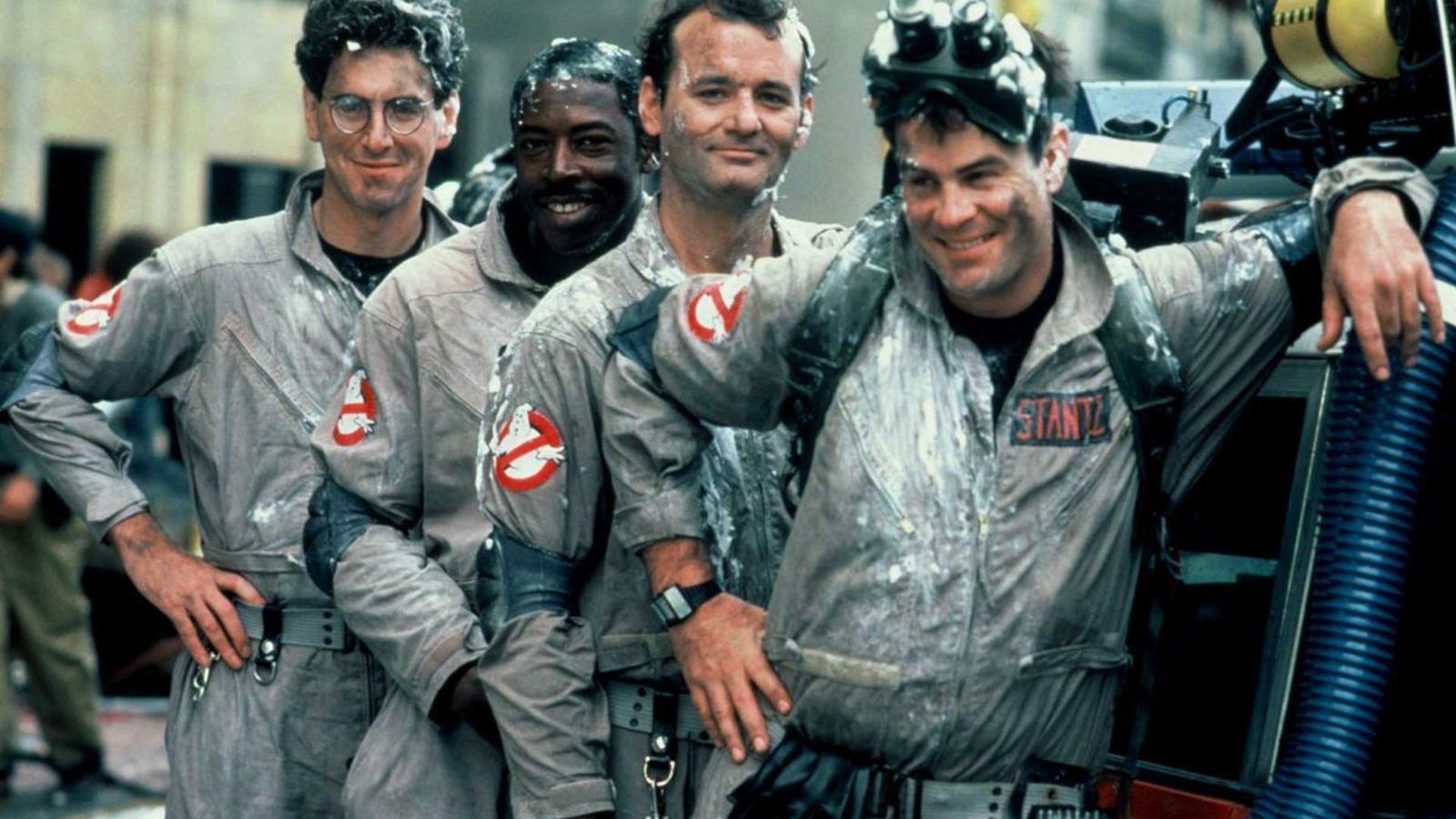 Harold Ramis, Ernie Hudson, Bill Murray y Dan Aykroyd en la primera 'Cazafantasmas' (1984).