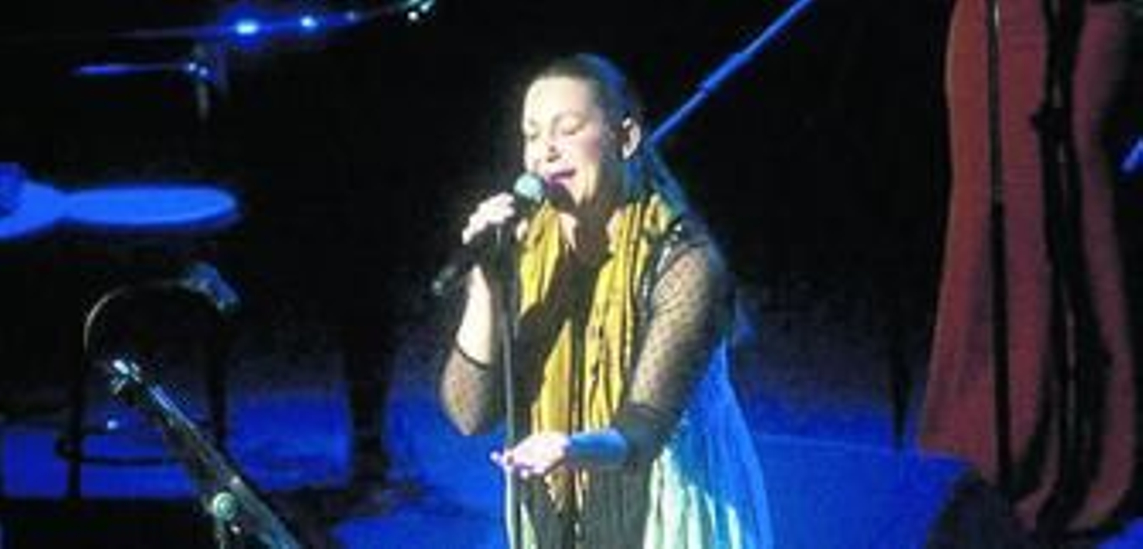 Niña Pastori durante su concierto en Roquetas.