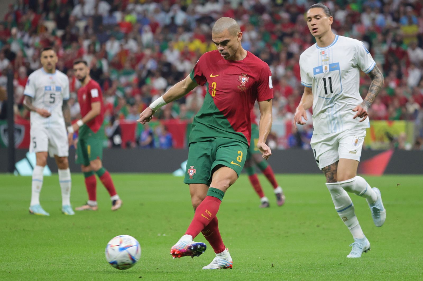 Las imágenes del Portugal - Uruguay
