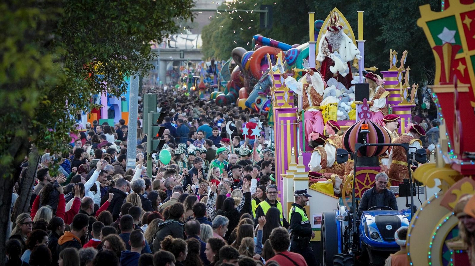 Cabalgata de Reyes Magos de Jerez de 2023.
