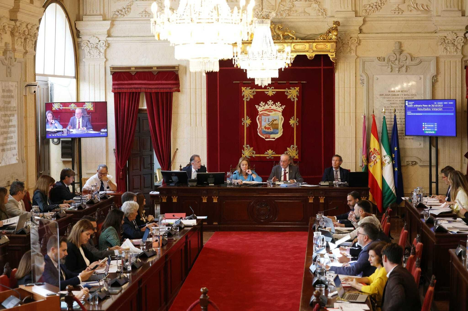 Pleno de Málaga del mes de octubre.