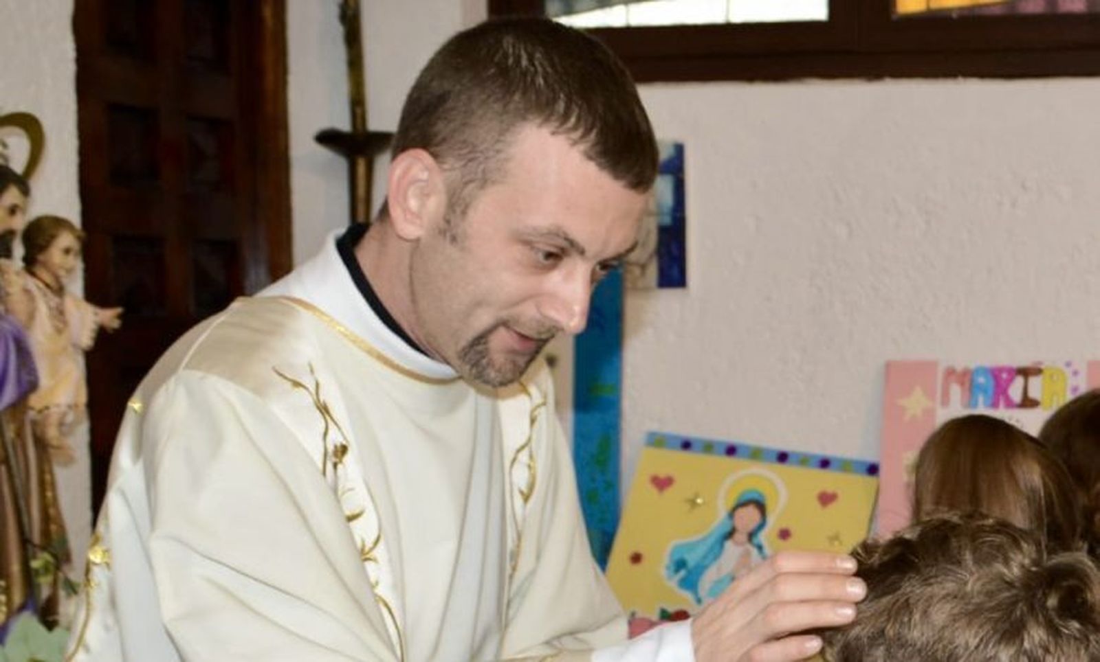 El futuro sacerdote, Jesús Rico.