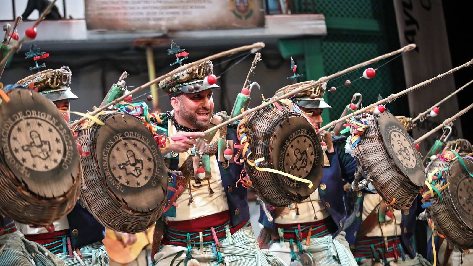 Comparsa 'Los originales' en su pase semifinal.