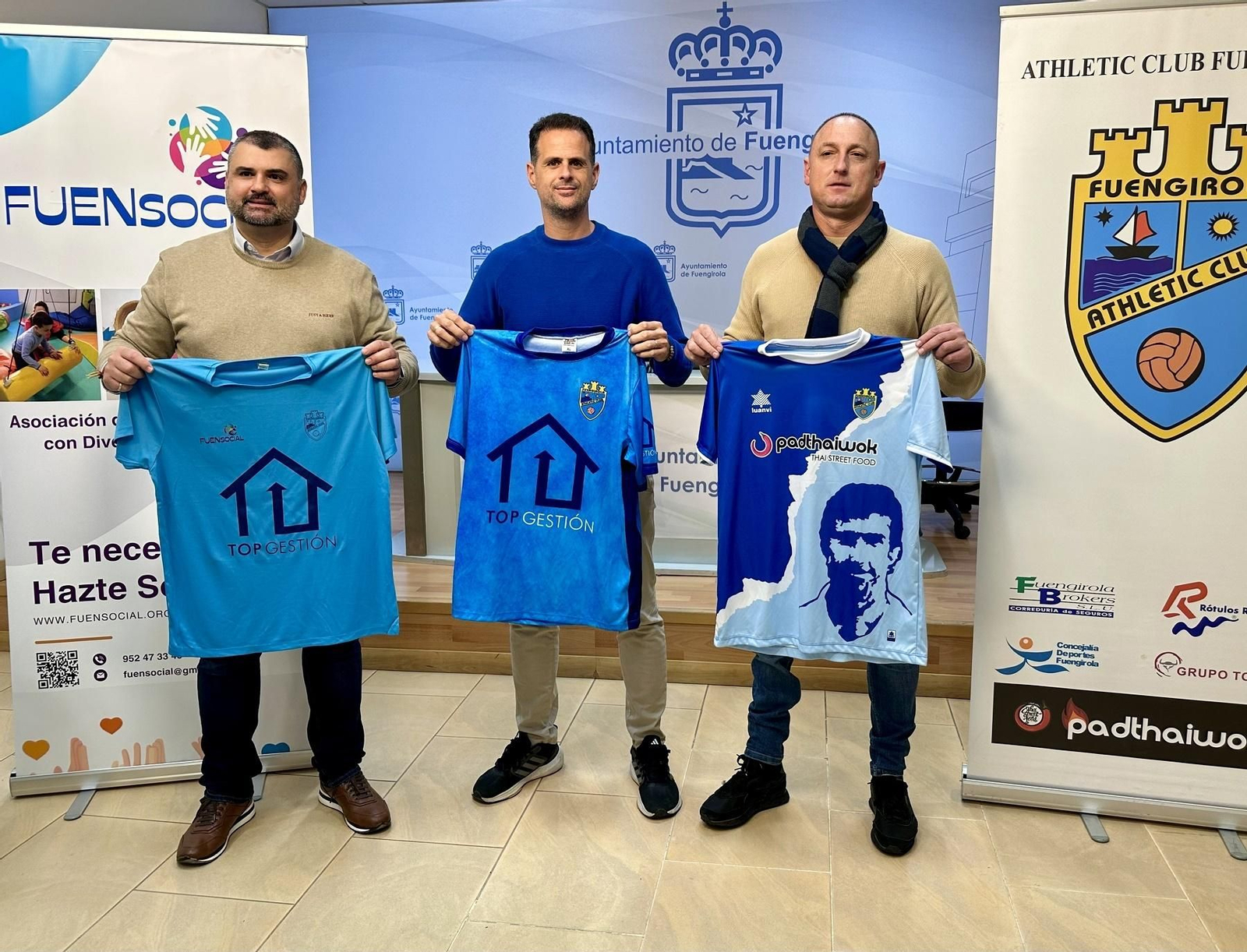 De izquierda a derecha, Daniel Vallecillos, Julio Rodríguez y José Mérida.