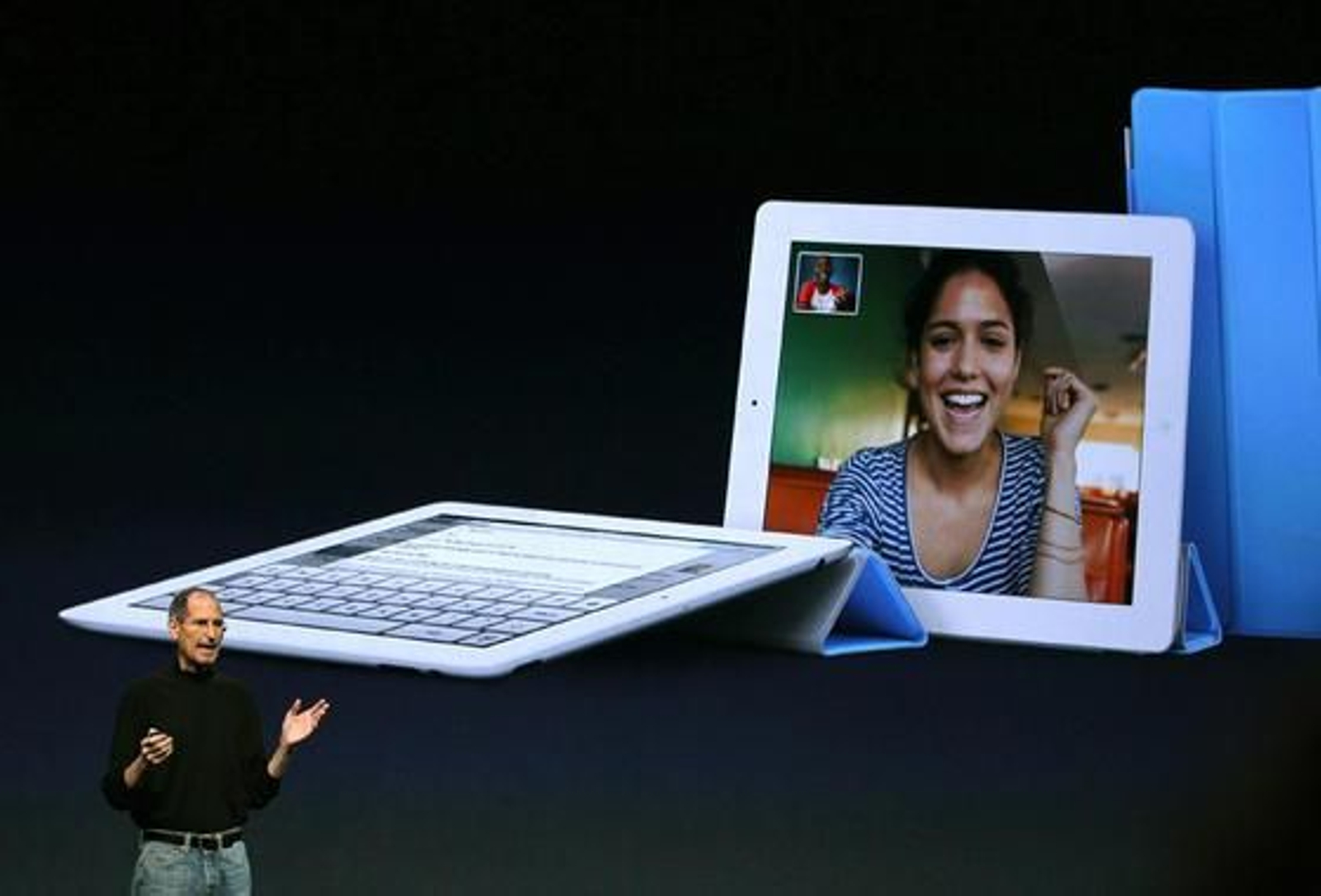 Steve Jobs presenta el iPad 2, la nueva versión del 'tablet' de Apple.

Foto: AFP Photo