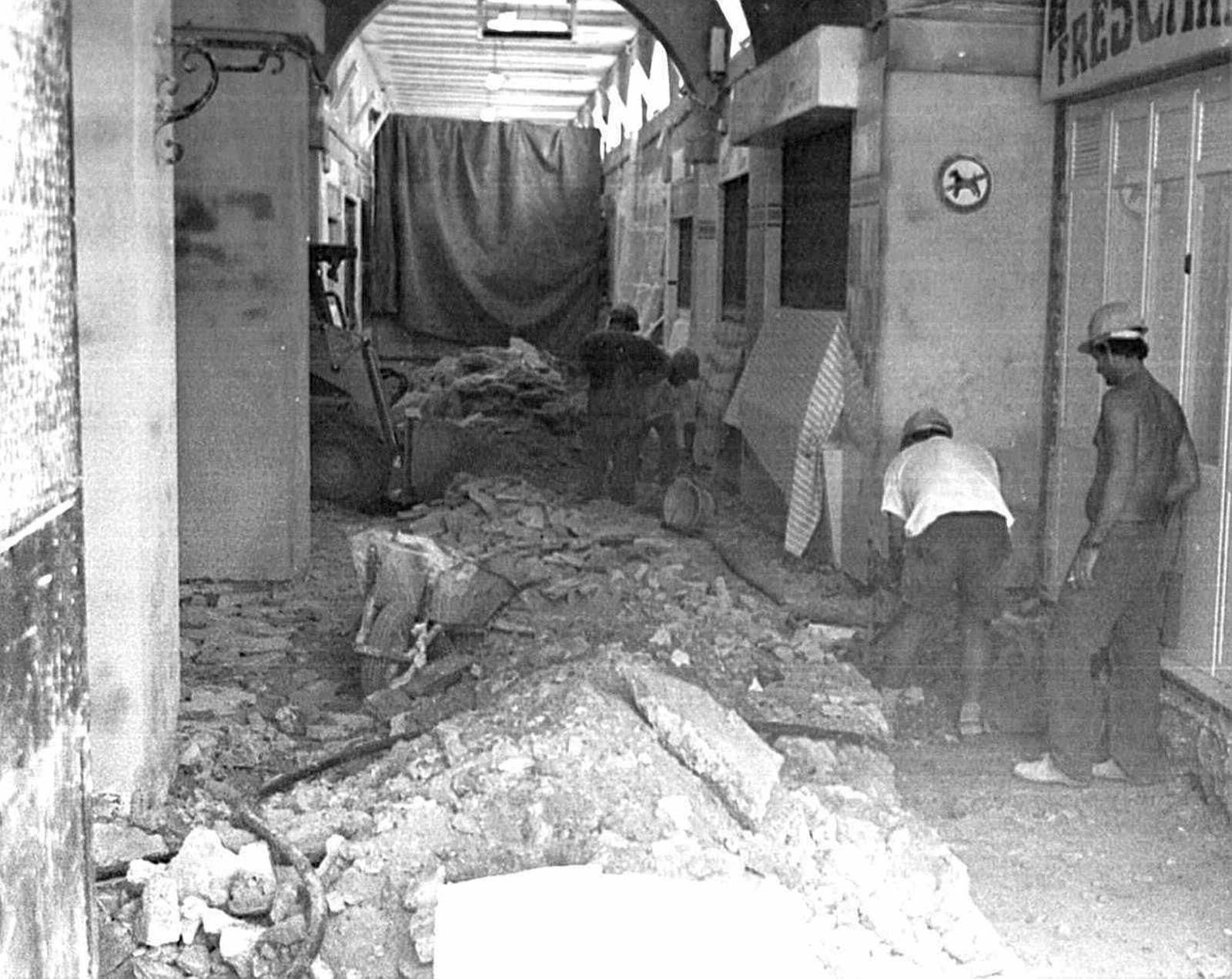 Obras del Mercado en los años 98-99