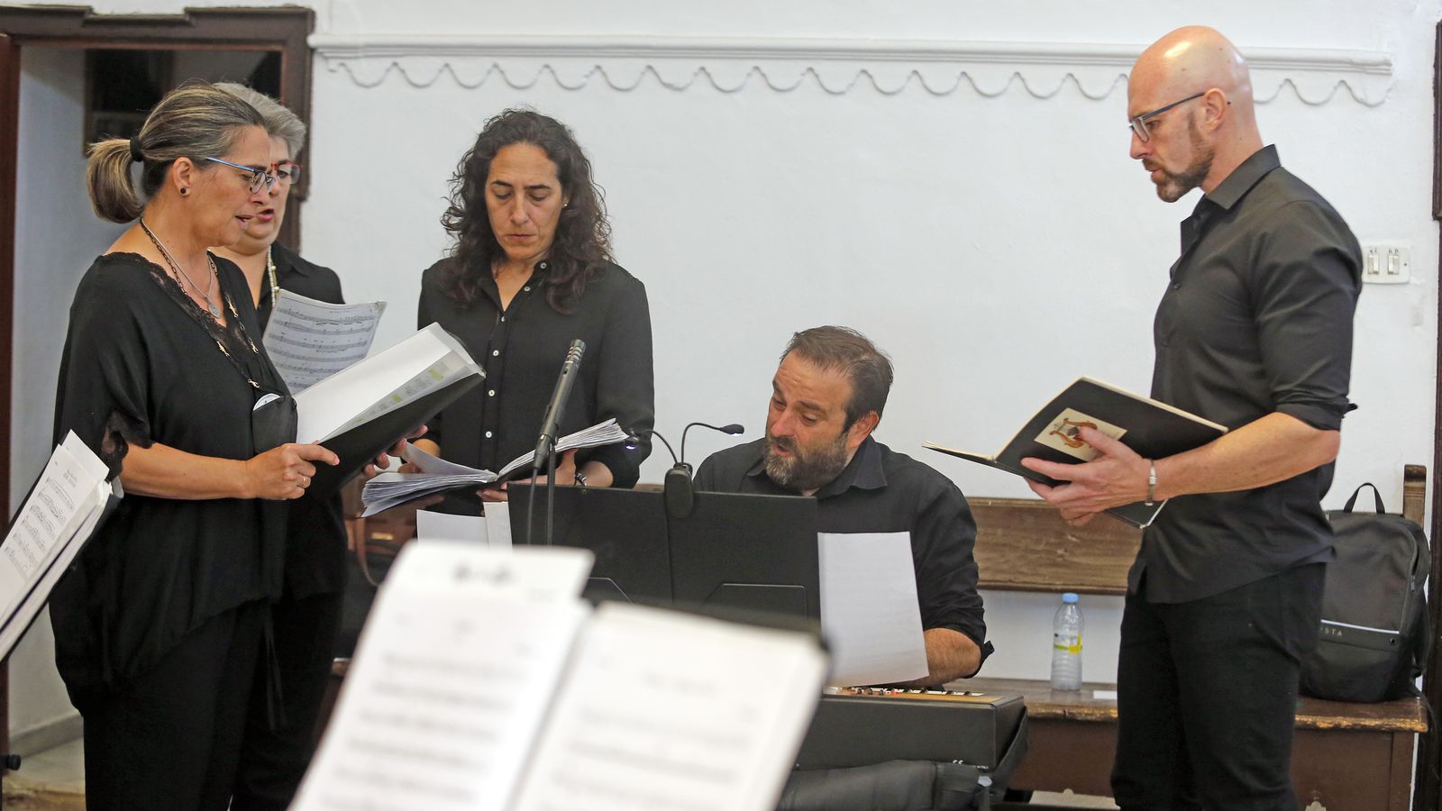 Bendición del retablo en la iglesia de San Lucas