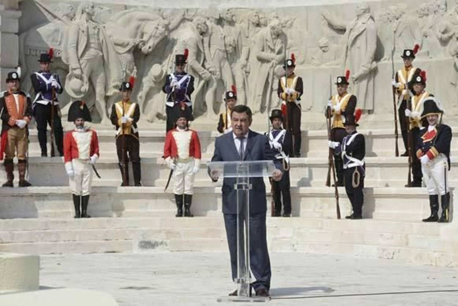 José Loaiza, durante su intervención en el acto conmemorativo del 202 aniversario de la Constitución de 1812. /Carmen Romero