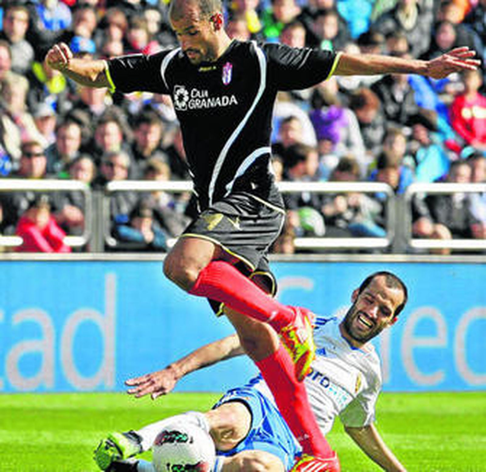 Mikel Rico reconoció el mal partido global del Granada ayer.