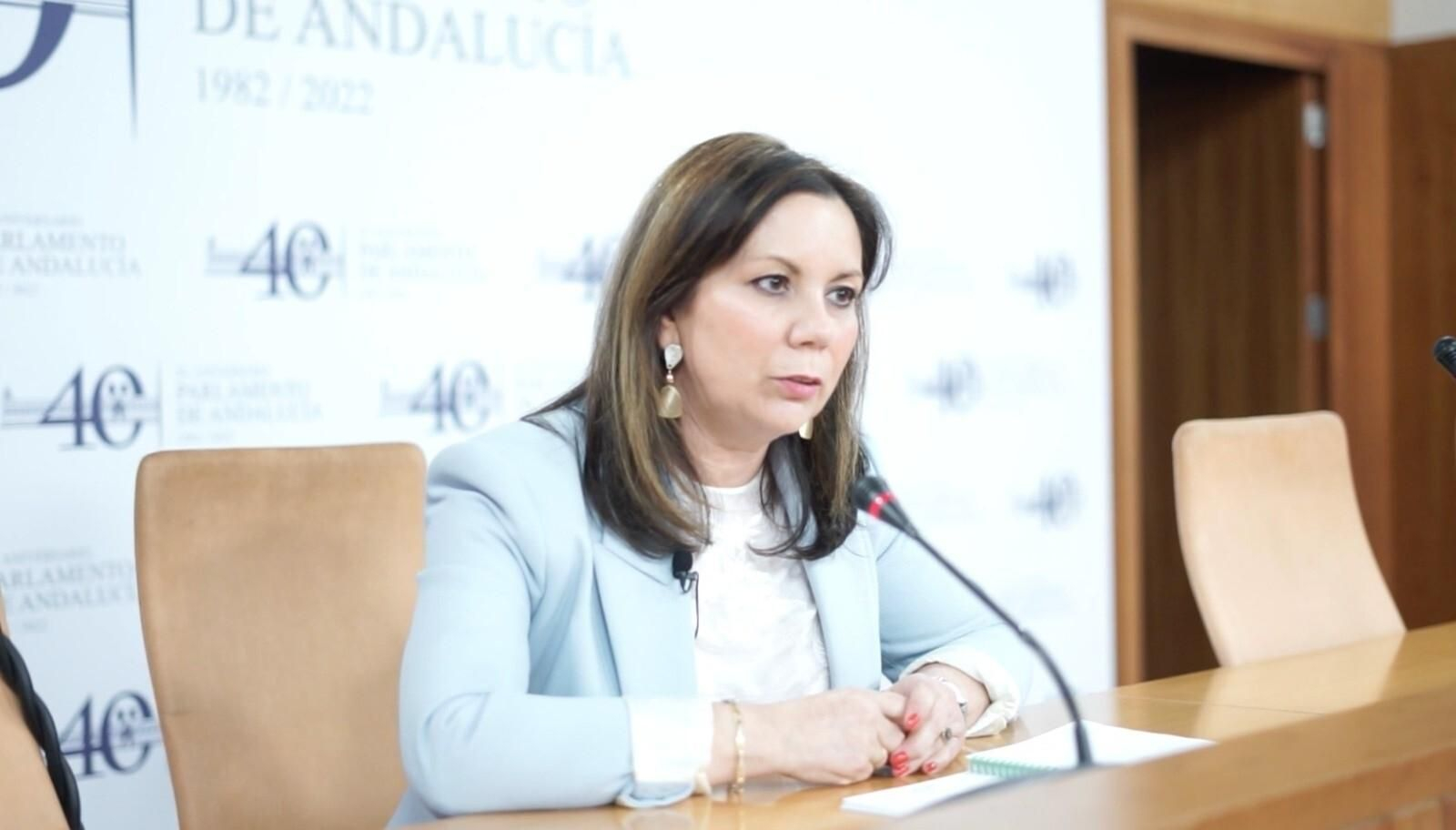 Ana Mulas, portavoz de Vox en la comisión de la Faffe, en el Parlamento.