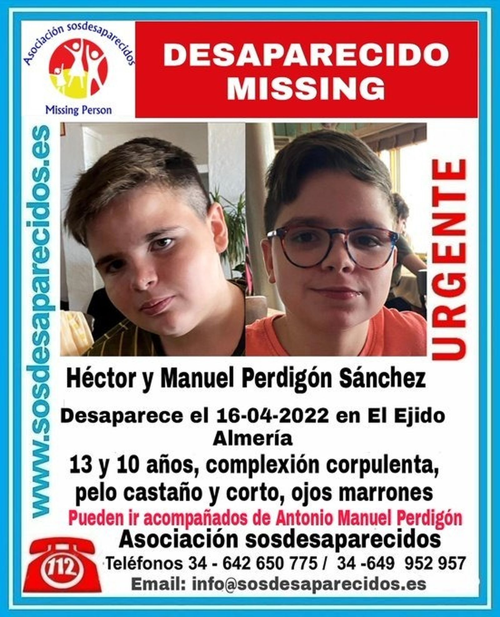 Buscan a dos niños y a su padre, cuyo rastro se perdió en abril en El Ejido