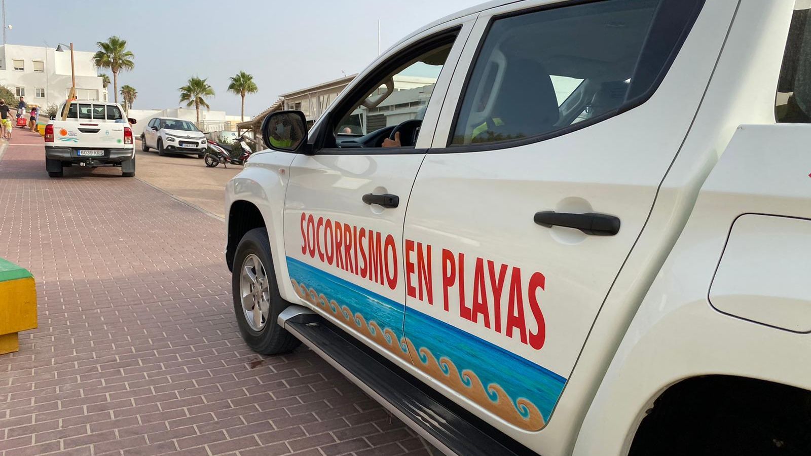 Un vehículo de socorrismo en las playas.