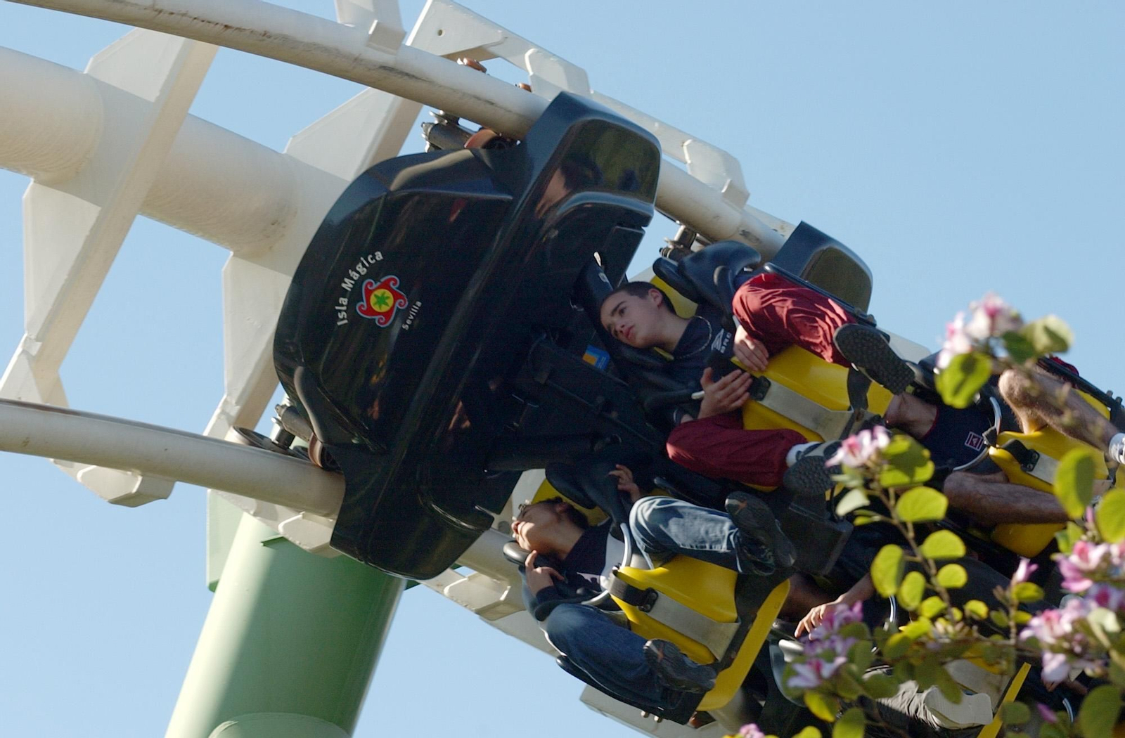 Atracción del parque temático Isla Mágica, en Sevilla